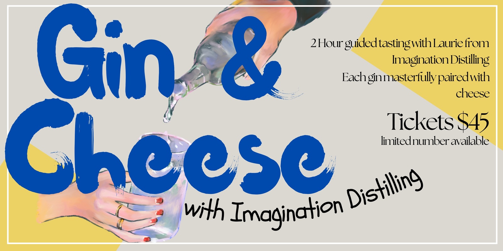 Banner image for Gin & Cheese tasting with Imagination Distilling