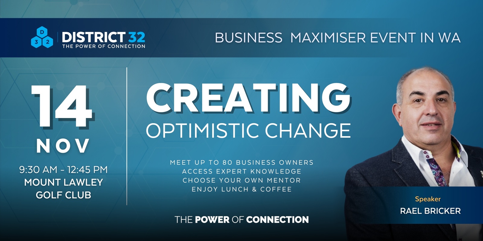 Banner image for District32 Business Maximiser in Perth – Everyone Welcome - Thu 14 Nov