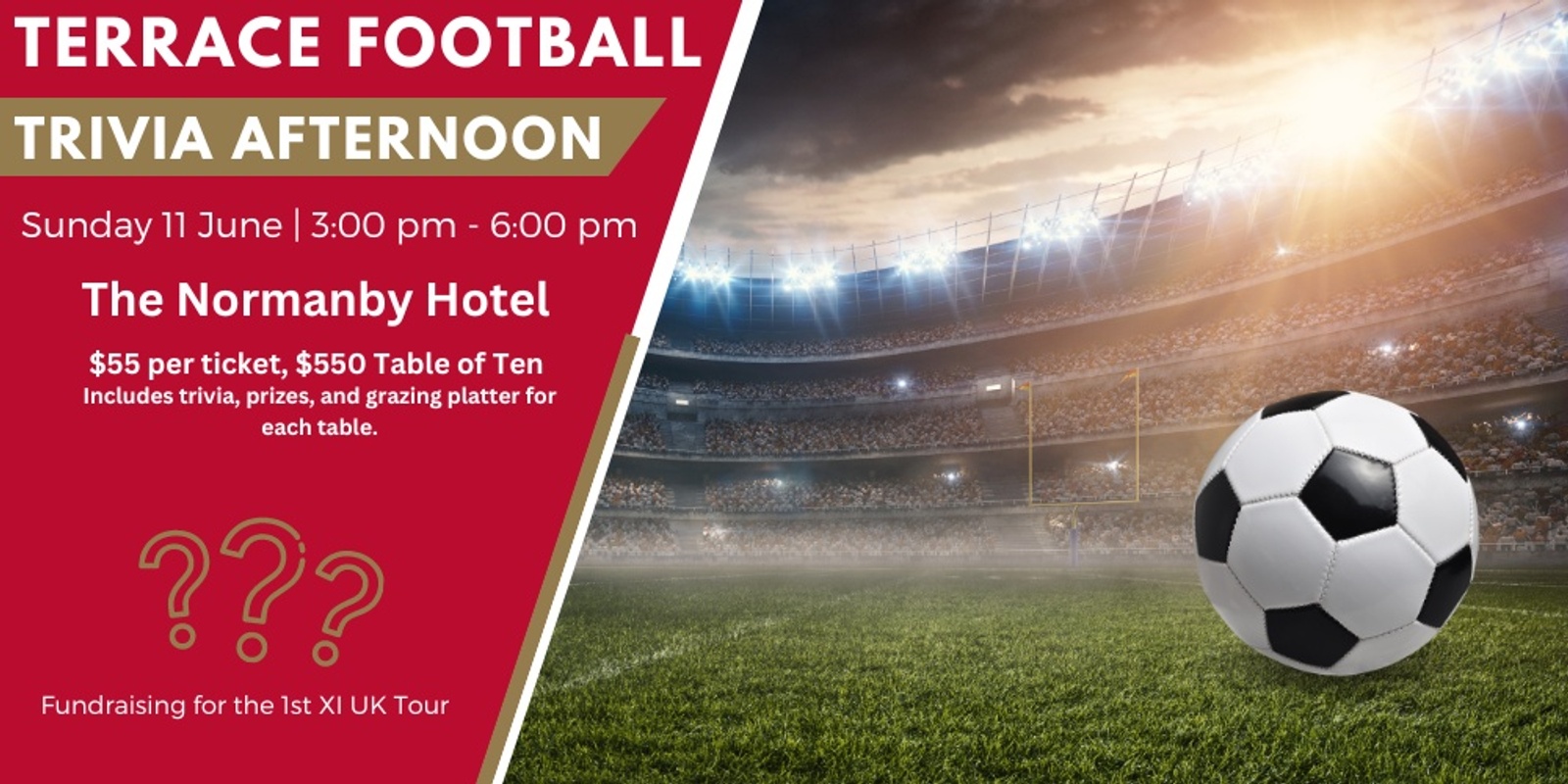 Banner image for Terrace Football Trivia Afternoon 