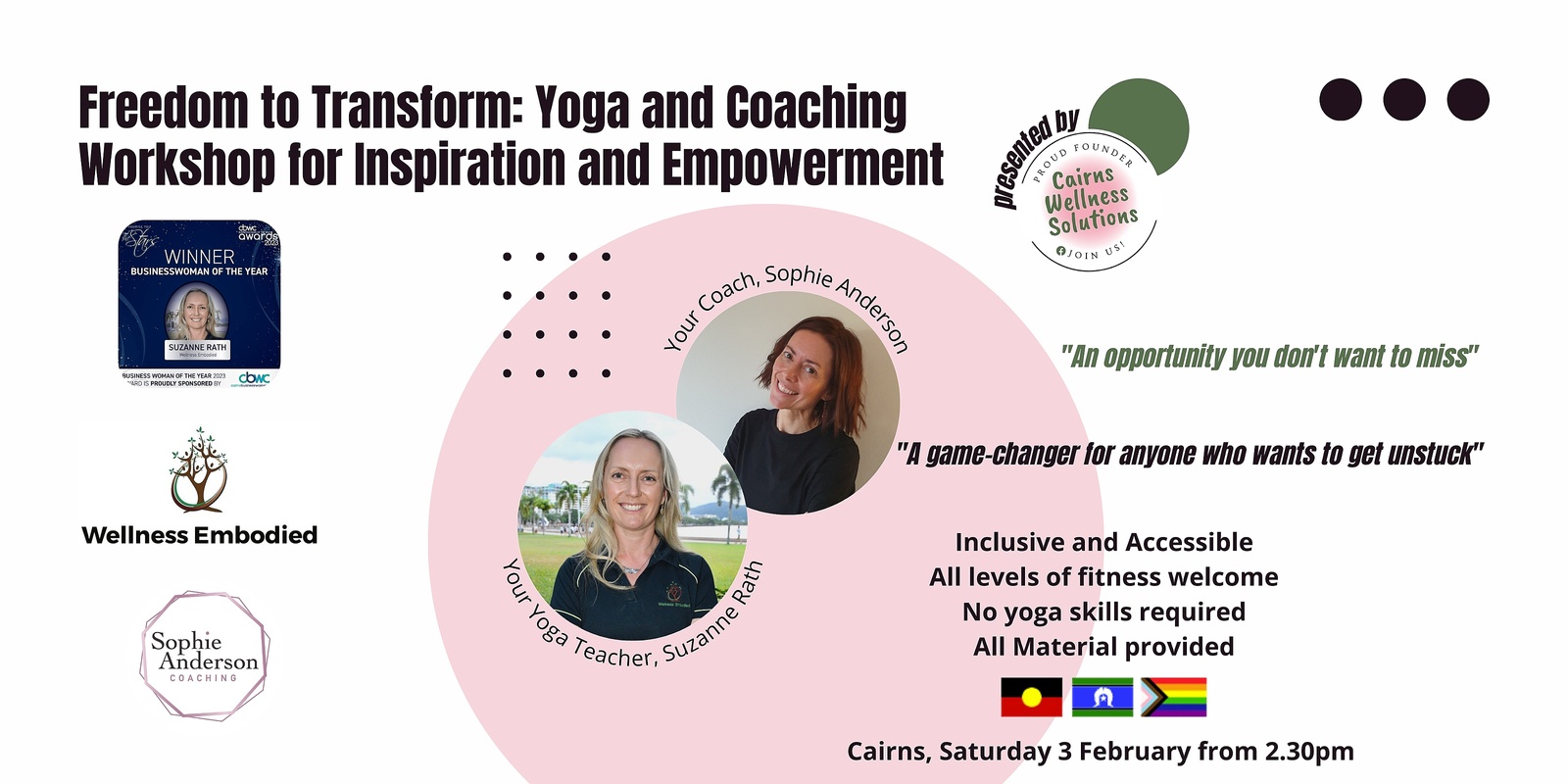 Banner image for Freedom to Transform: Yoga and Coaching Workshop for Inspiration and Empowerment