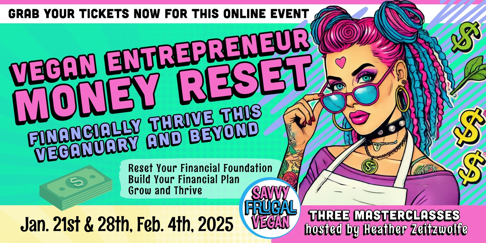 Banner image for Vegan Entrepreneur Money Reset: Financially Thrive This Veganuary and Beyond