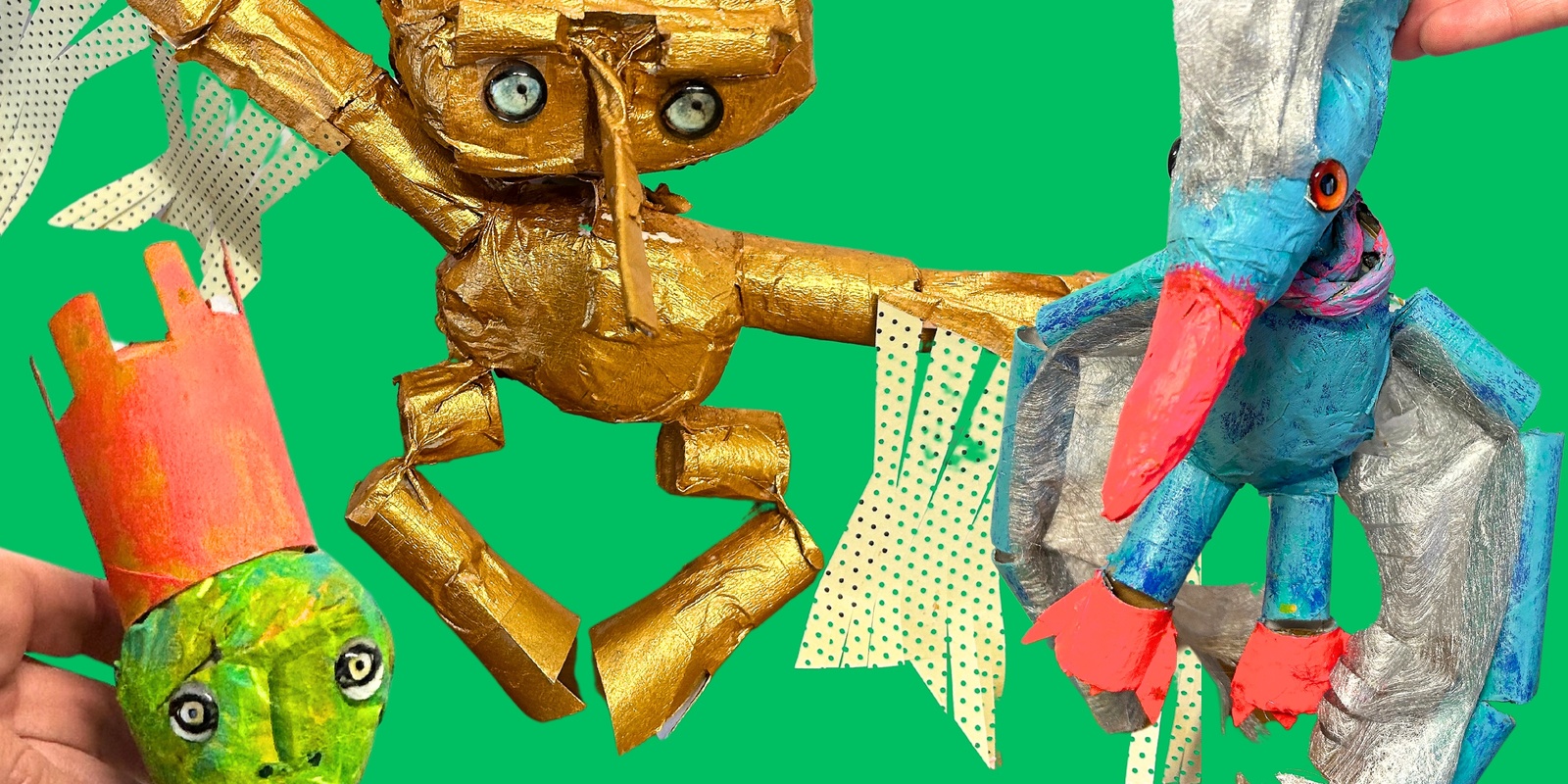 Banner image for Spirit Creature Puppet Making Workshop 9-12 years