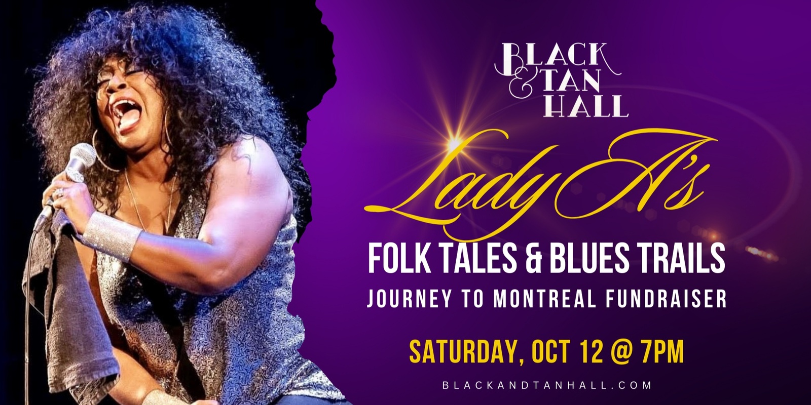 Banner image for Lady A's Journey to Montreal Fundraiser - Folk Tales & Blues Trail