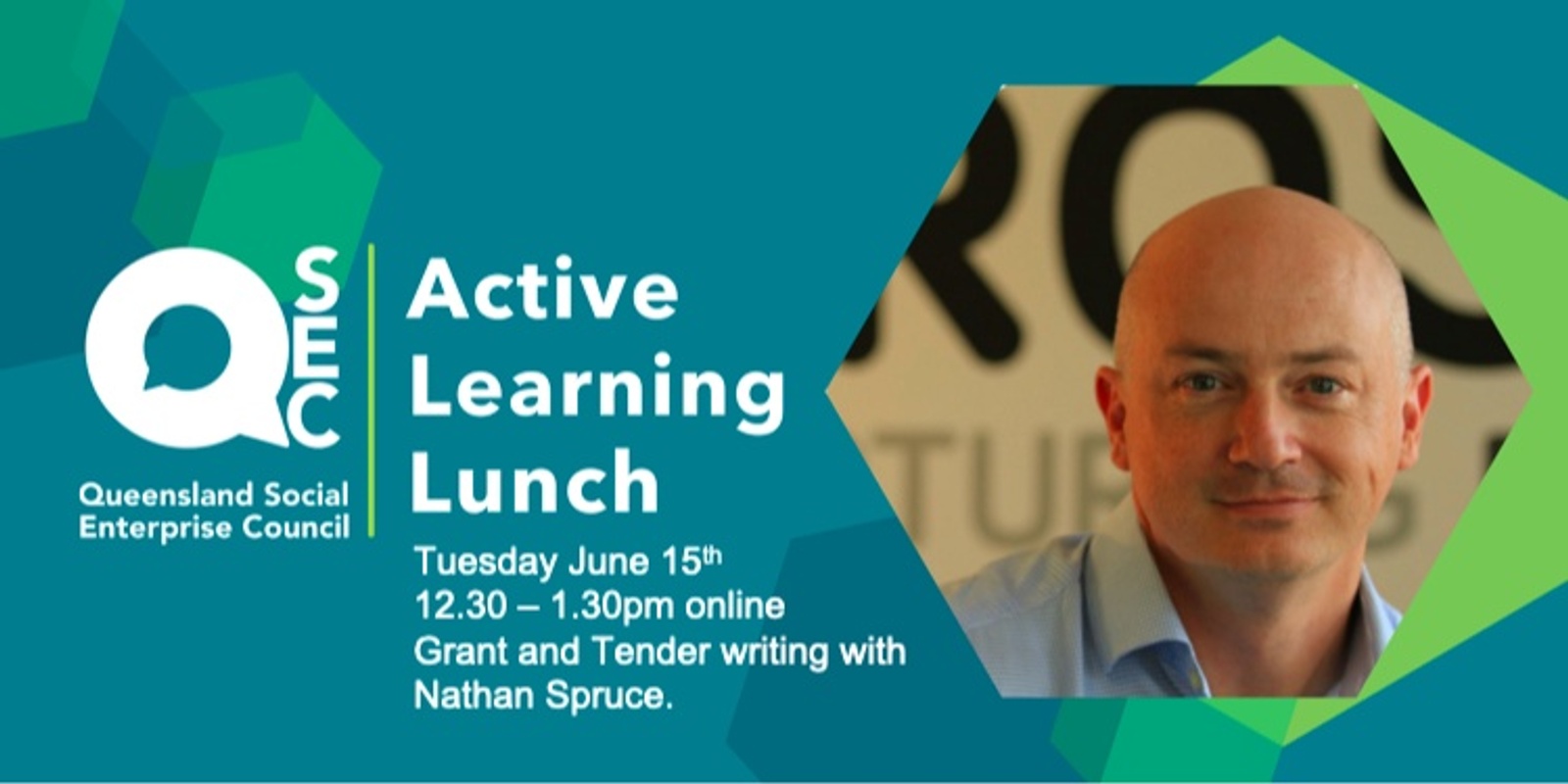Banner image for QSEC Active Learning Lunch 1  - Grant and Tender Writing #qsocent