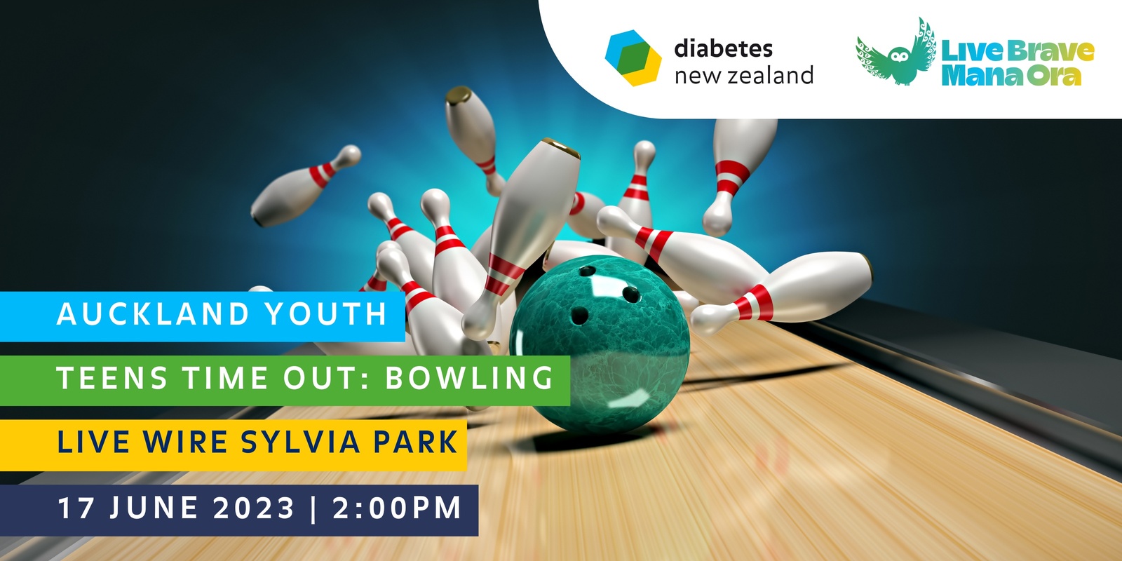 Banner image for Diabetes NZ Auckland Youth: Teens Timeout Bowling