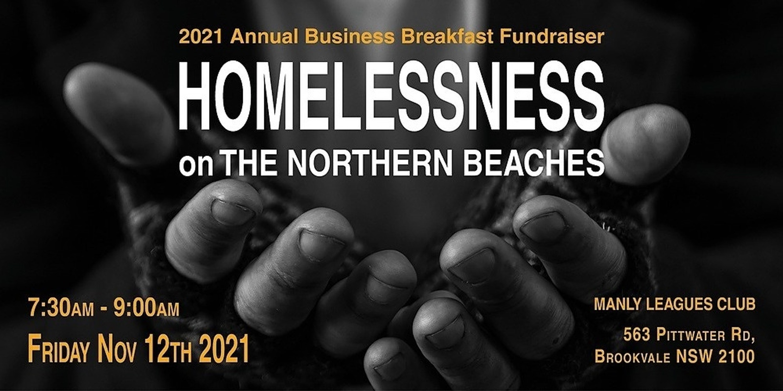 Banner image for Northern Beaches Annual Fundraiser - "Homelessness on the Northern Beaches"