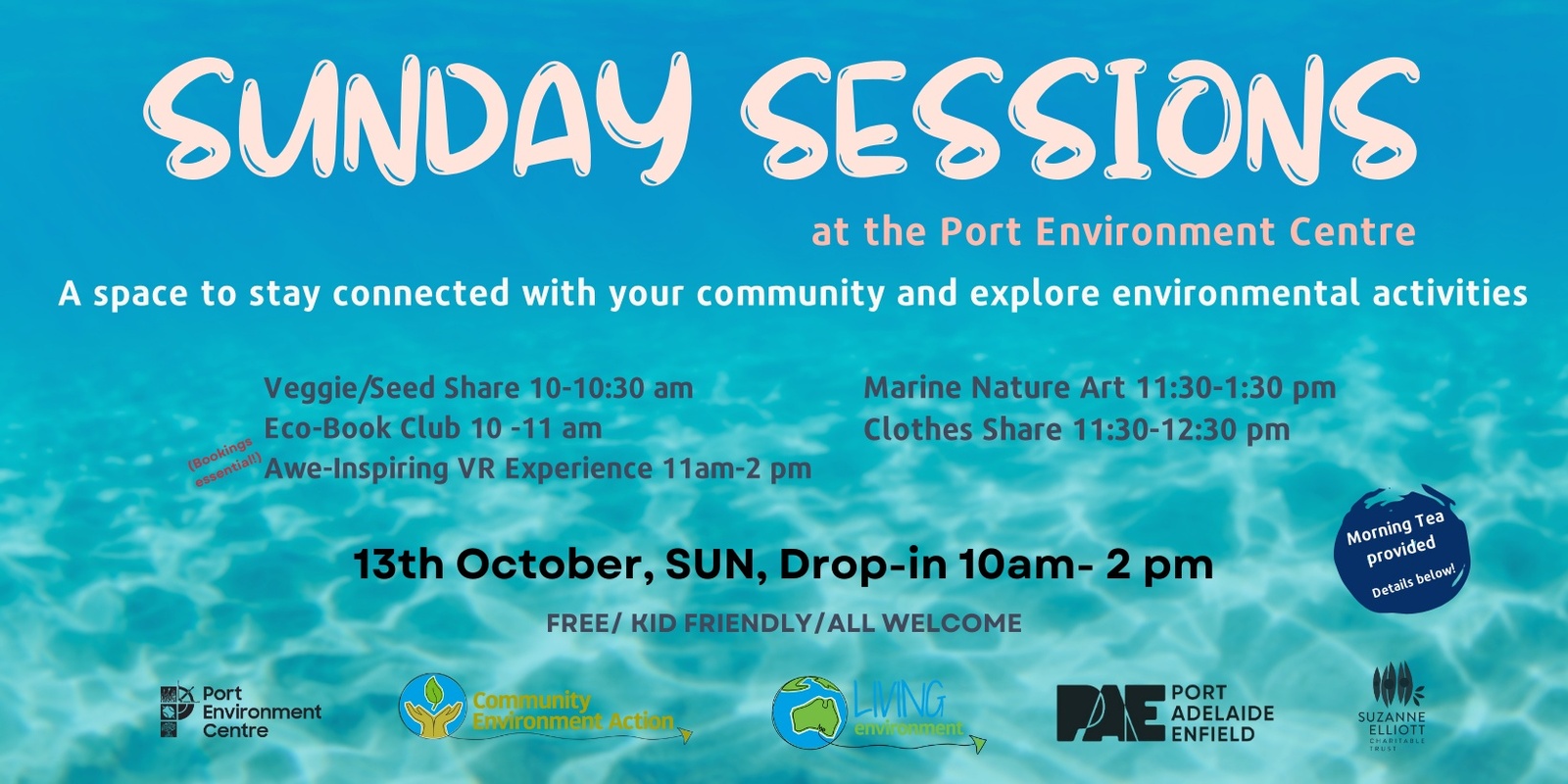 Banner image for October Sunday Session at the Port Environment Centre!