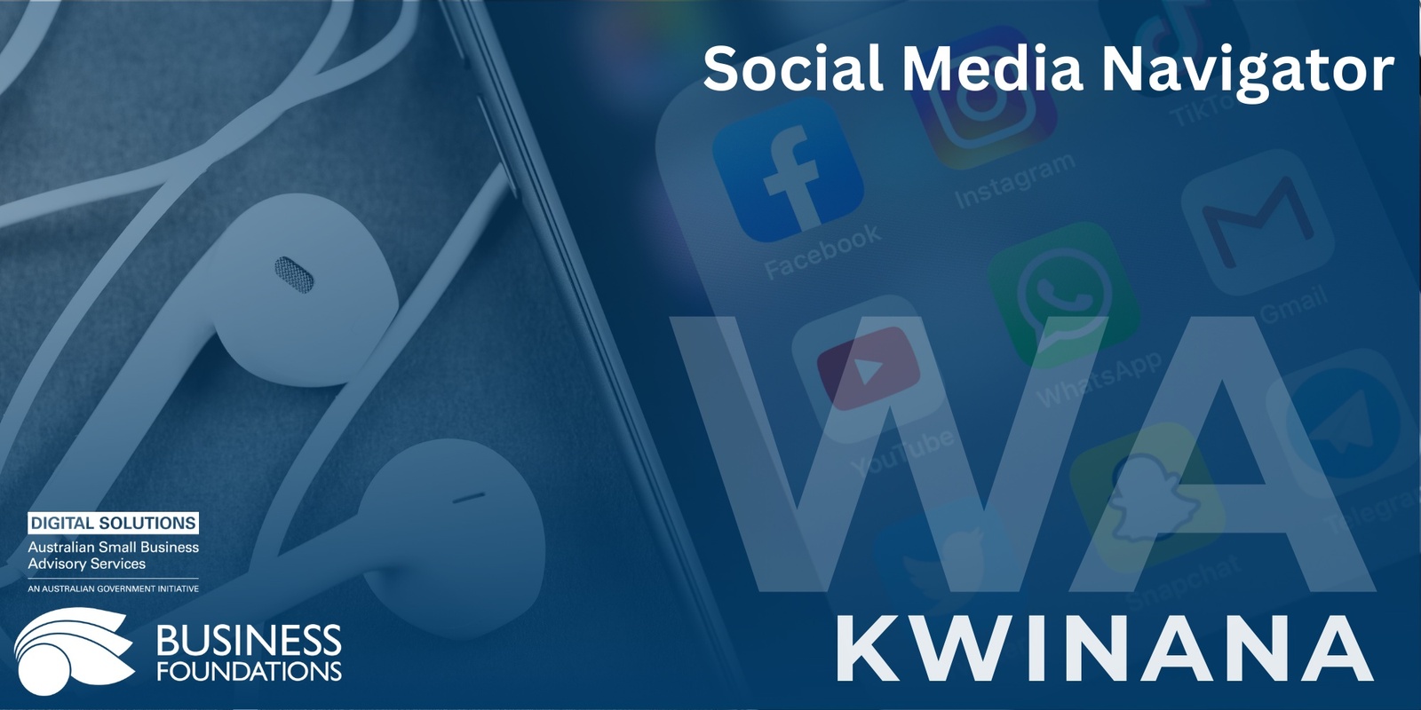 Banner image for Social Media Navigator: Guiding Your Business to Social Media Success - Kwinana