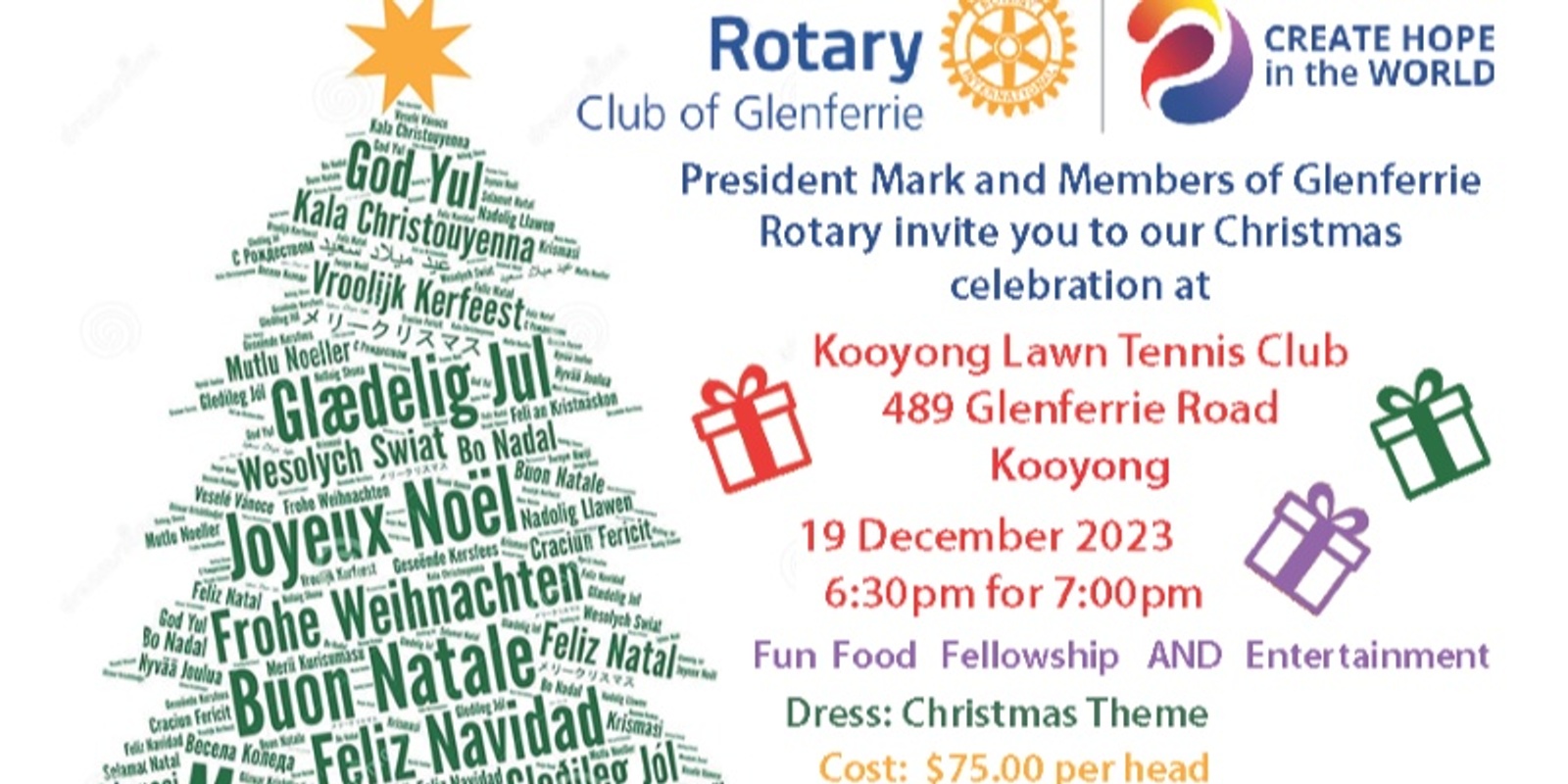 Banner image for Rotary Glenferrie Christmas Party