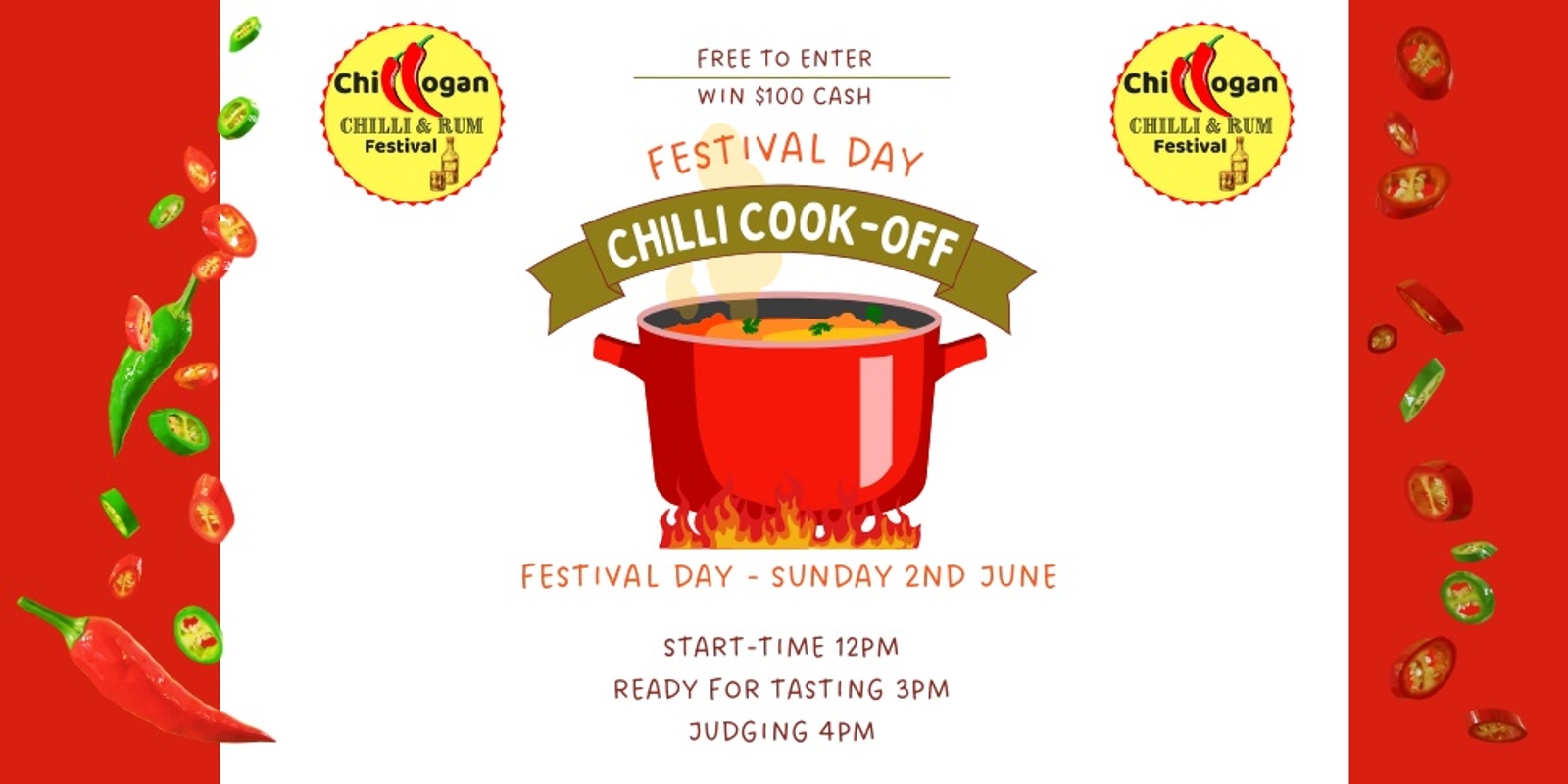 Banner image for Chillogan Festival Chilli Cook-Off 2024 