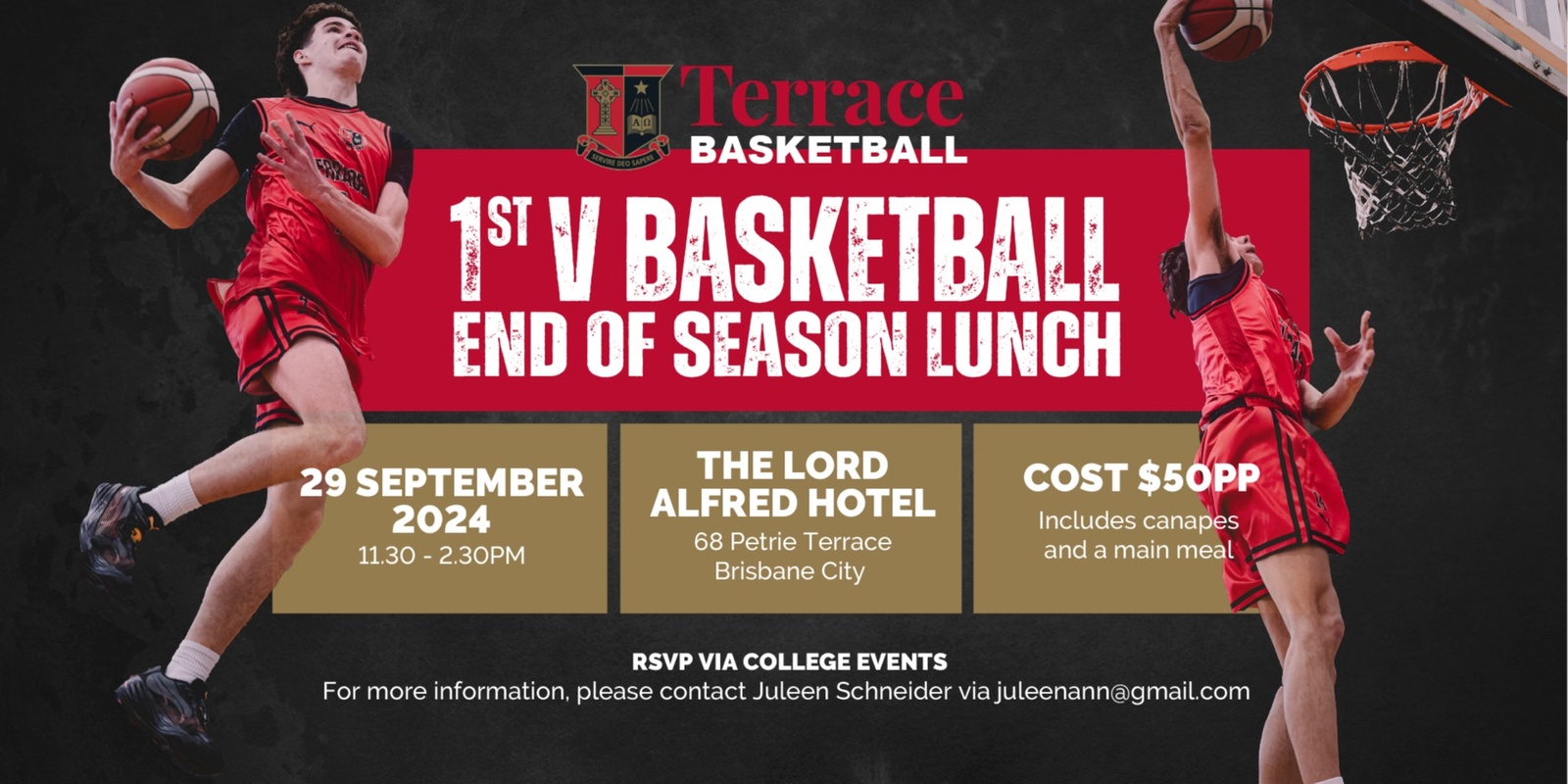 Banner image for 1st V Basketball End of Season Lunch