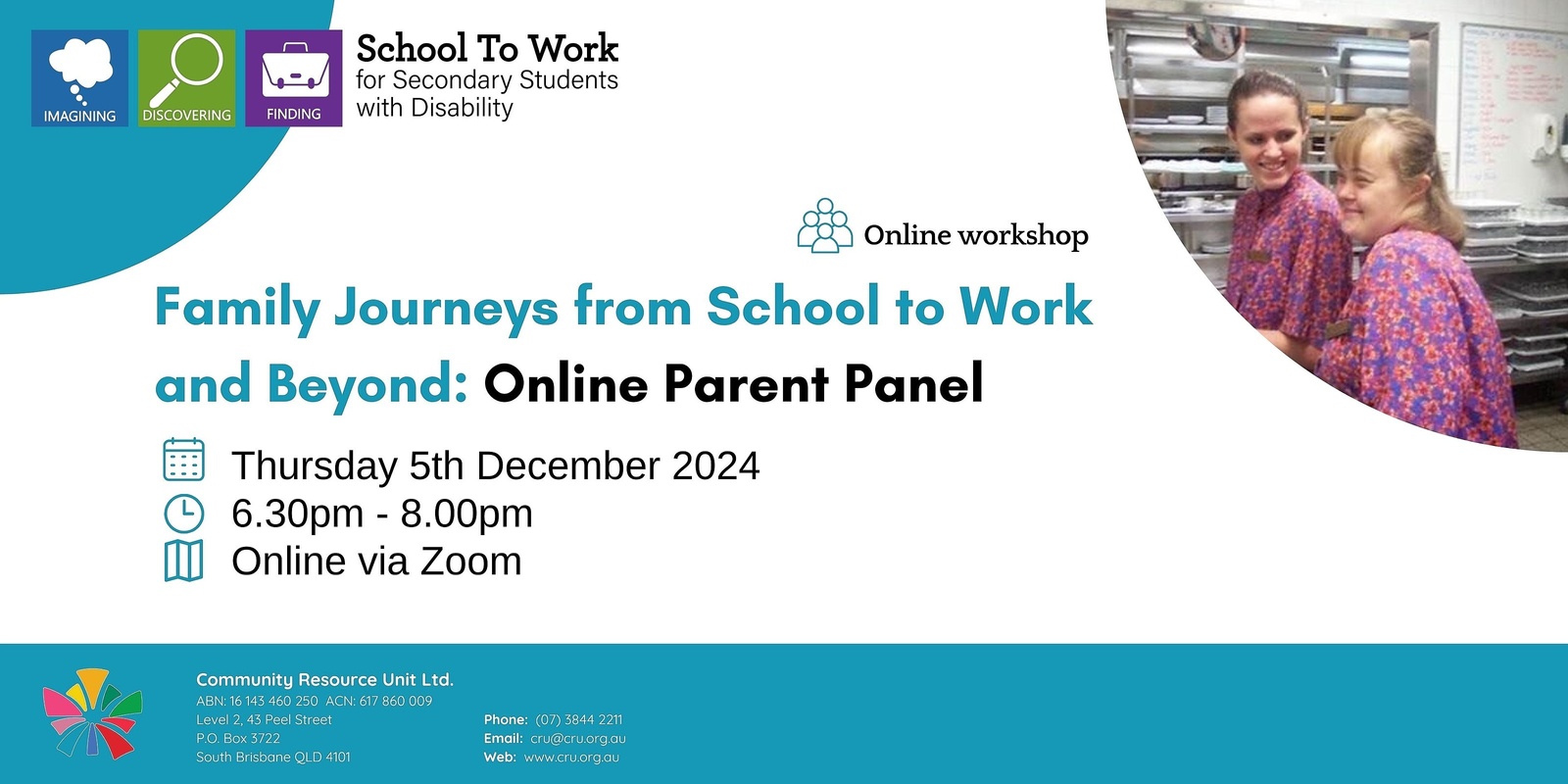 Banner image for Family Journeys from School to Work and Beyond: Online Parent Panel