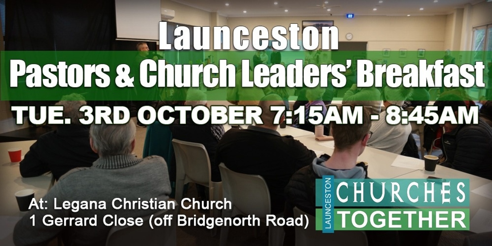 Banner image for Launceston Churches Together, Pastors and Church Leaders Breakfast