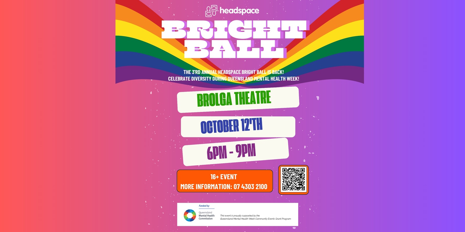 Banner image for The headspace Maryborough LGBTQIAP+ Bright Ball