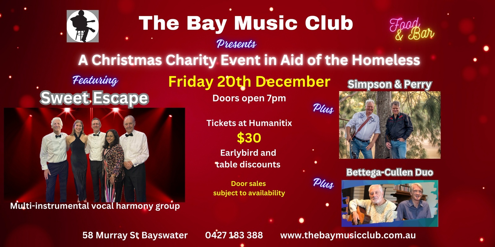 Banner image for Christmas Charity Show in aid of the homeless