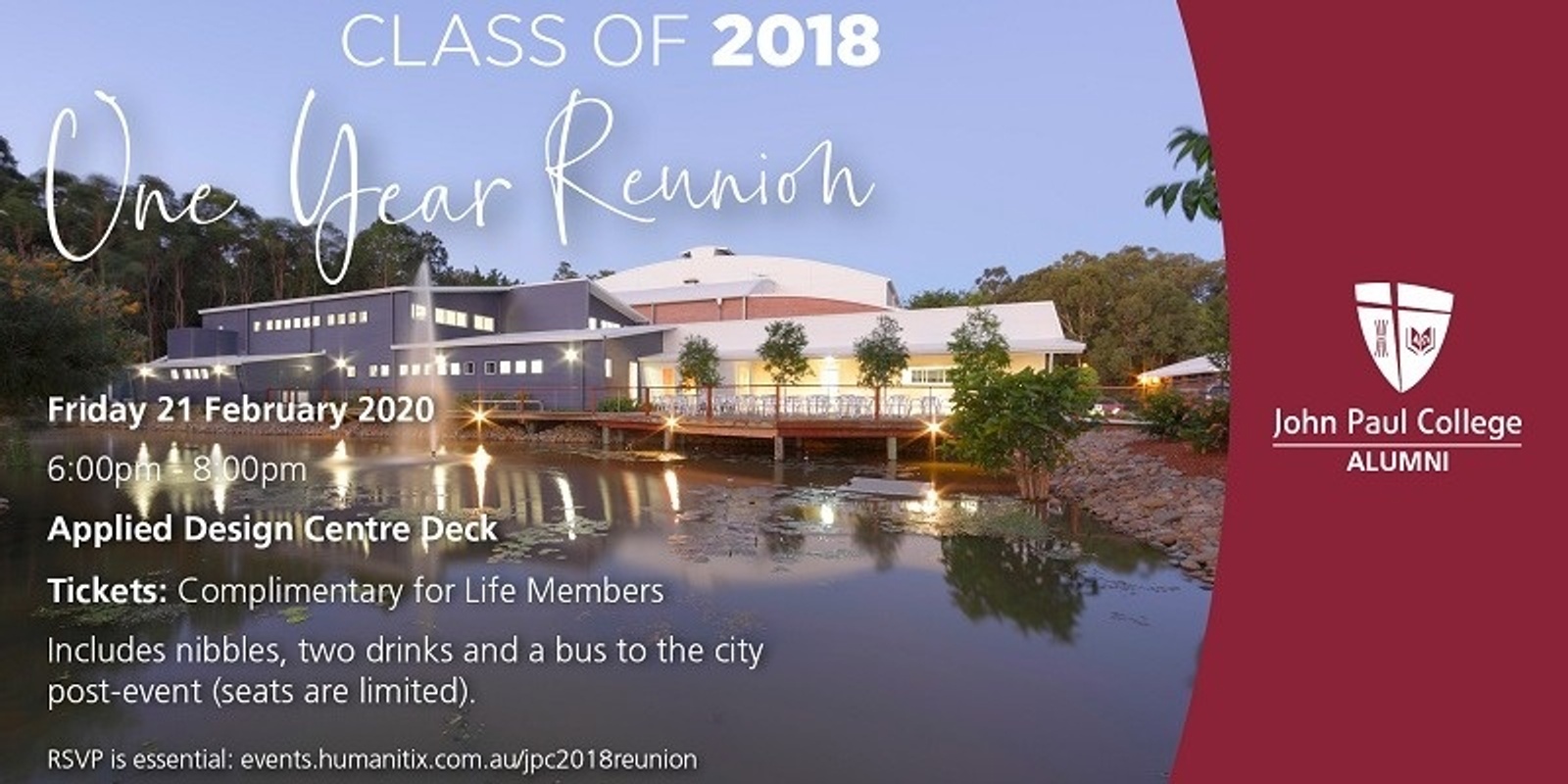 Banner image for Class of 2018 | One Year Reunion