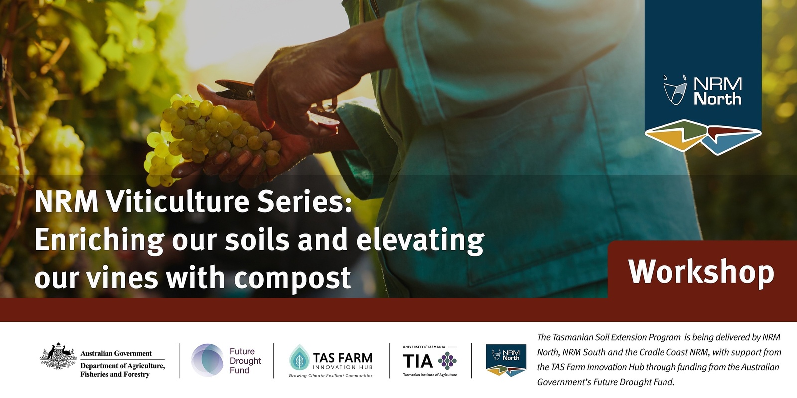 Banner image for NRM Viticulture Series: Enriching our soils and elevating our vines with compost