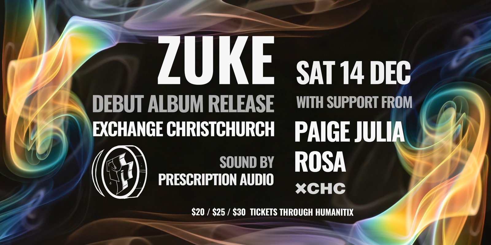 Banner image for Zuke "Come Closer" Album Release (CHCH)