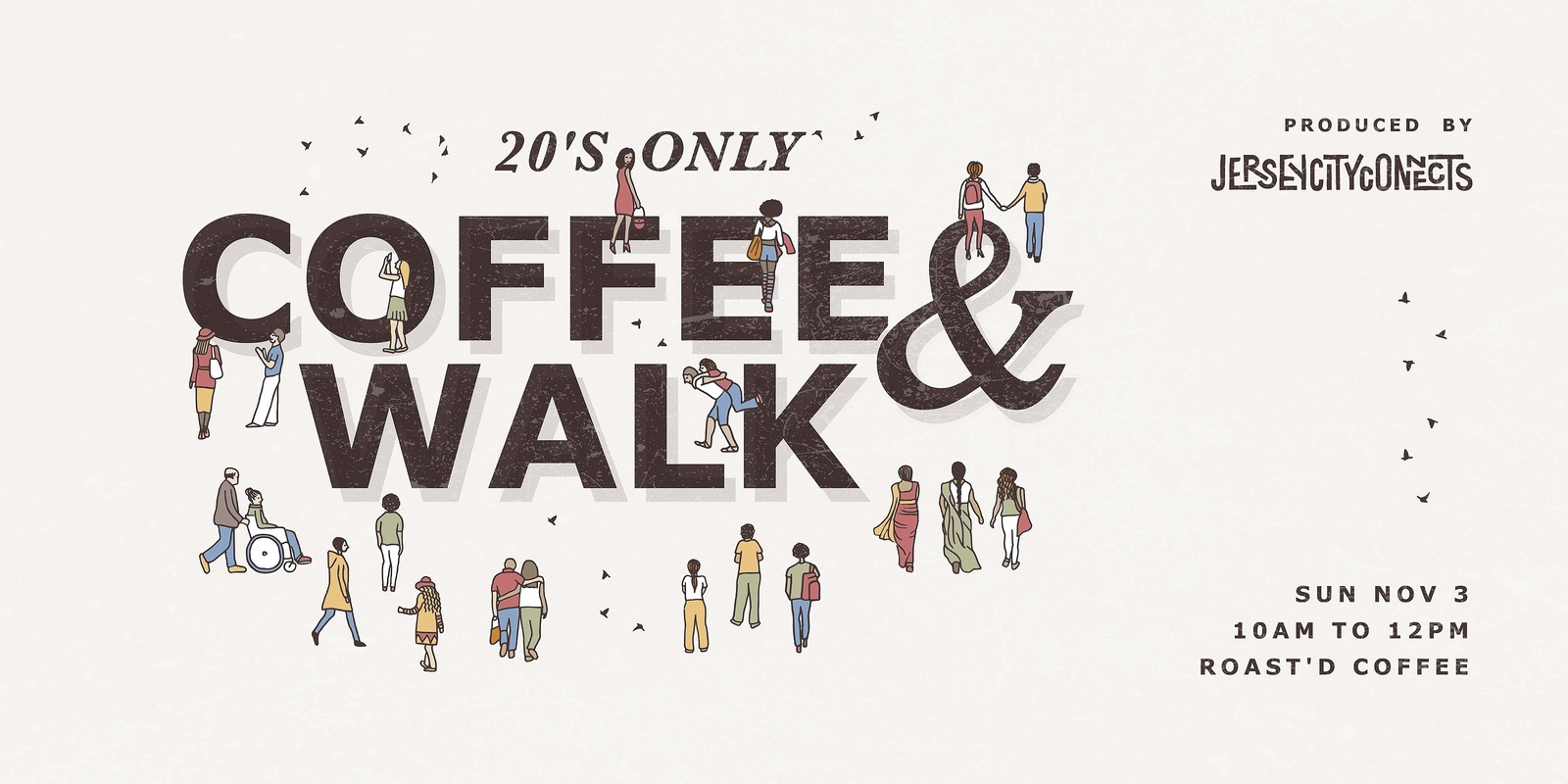 Banner image for Jersey City Connects | 20s Coffee and Walk | Friends Mixer