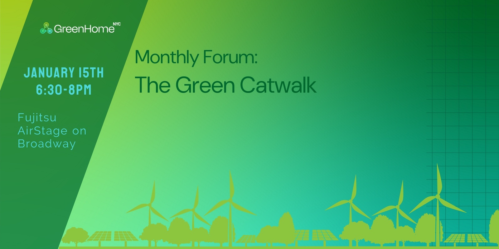 Banner image for Monthly Forum: The Green Catwalk