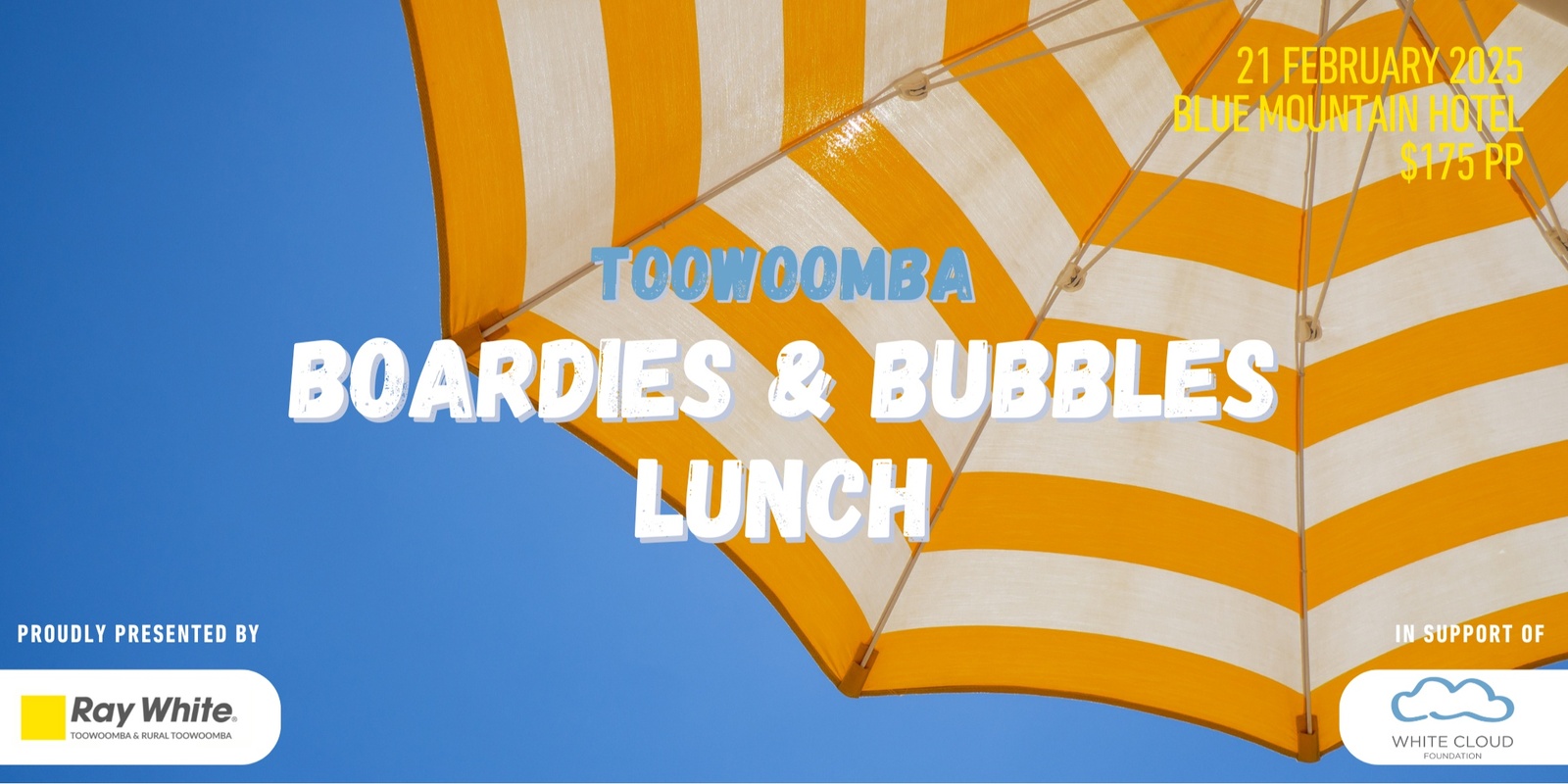 Banner image for Ray White Toowoomba & Rural Toowoomba Boardies & Bubbles Lunch 2025