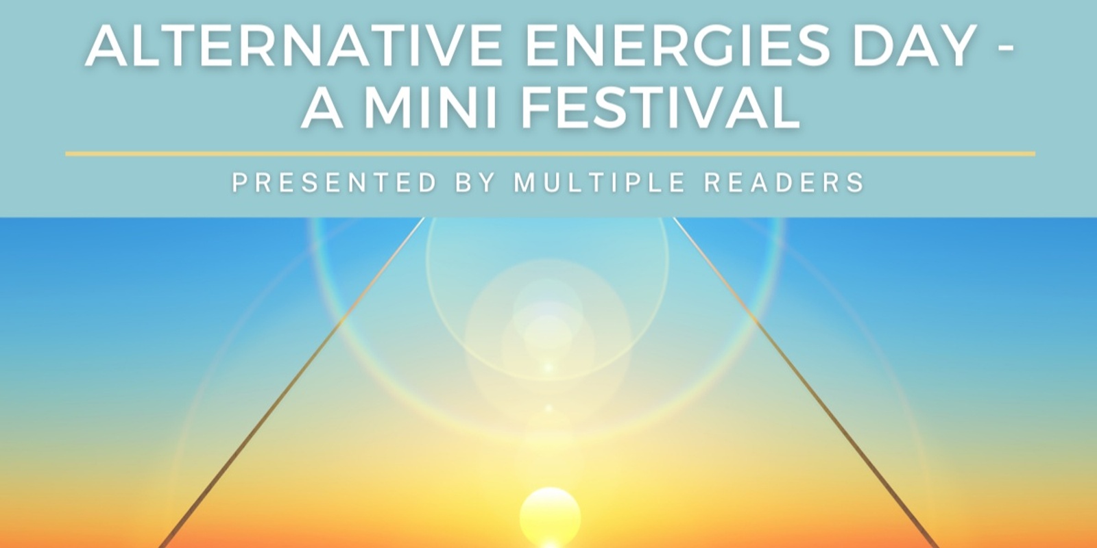 Banner image for Alternative Energies - A Mini Festival 6th April 2024