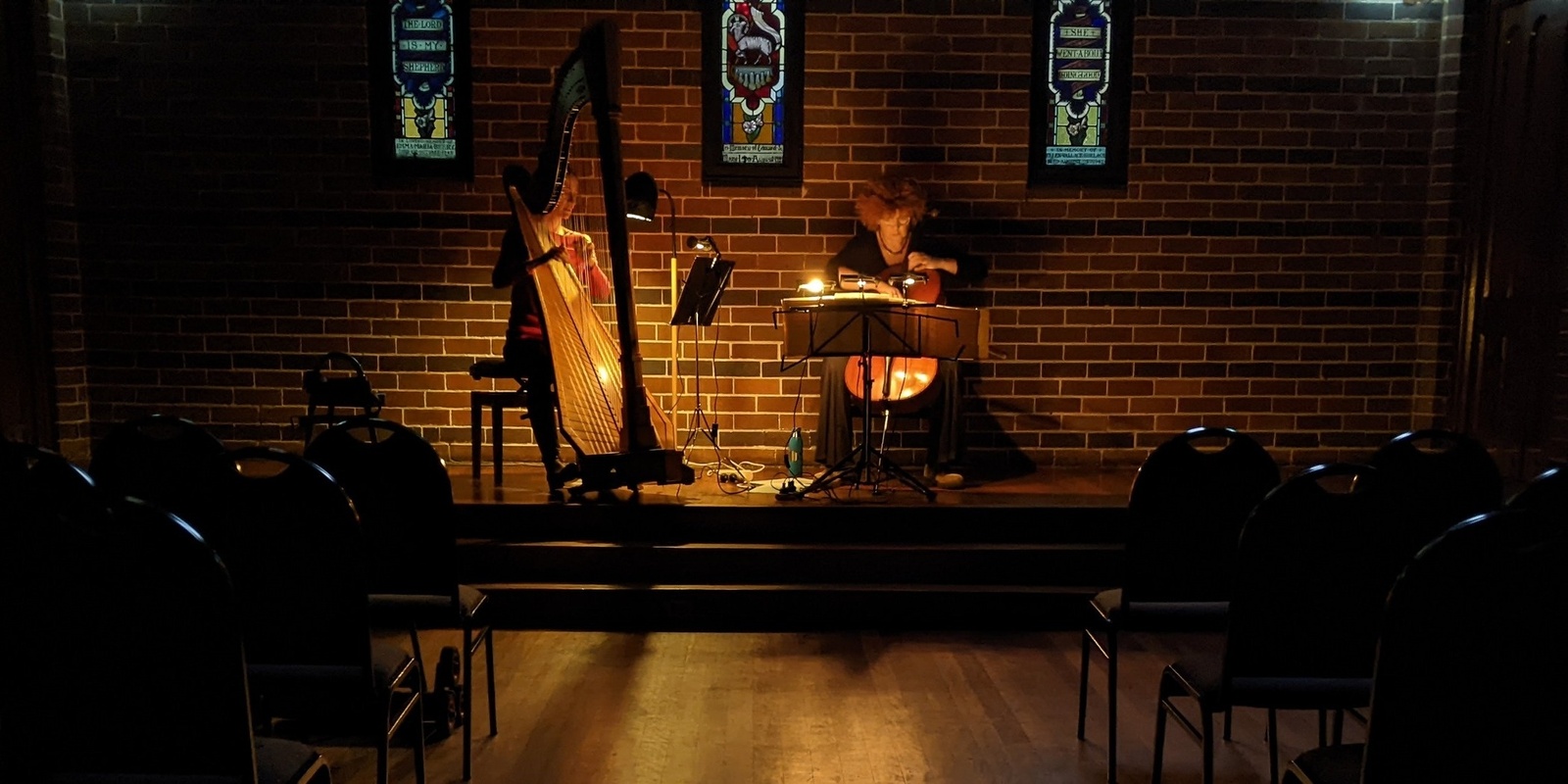 Banner image for Bach in the Dark - Music for Cello and Harp at St. James Church Crypt