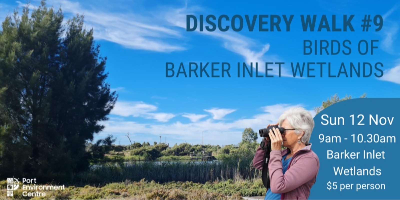 Banner image for Discovery Walk - Barker Inlet Wetlands