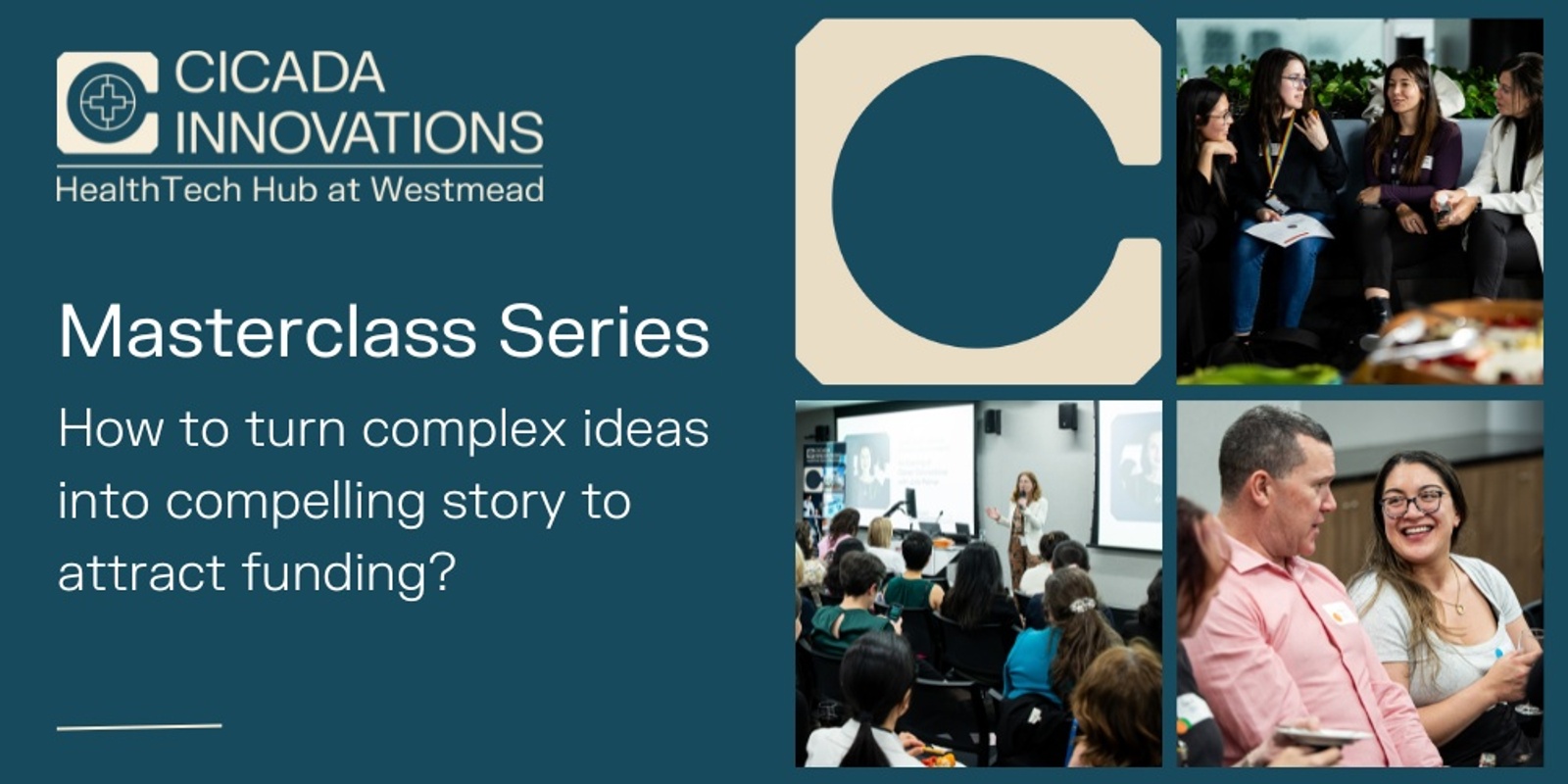 Banner image for HealthTech Hub Masterclass: How to turn complex ideas into compelling story to attract funding?