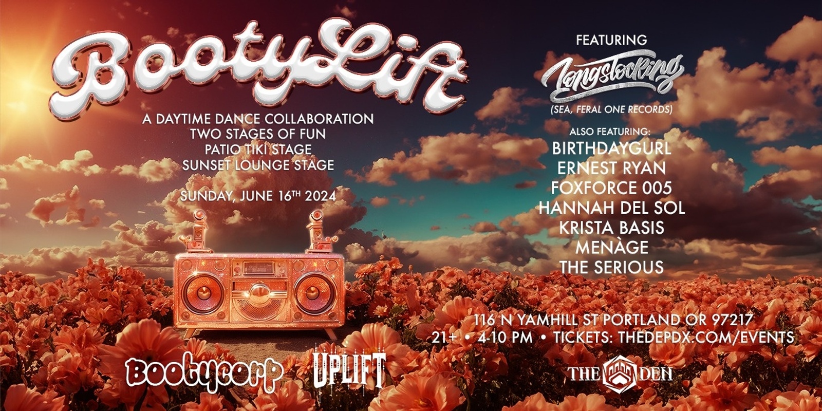 Banner image for Bootycorp & Uplift present BOOTYLIFT