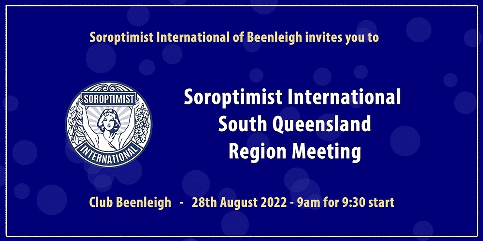 Banner image for Soroptimist International South Queensland Region Meeting hosted by SI Beenleigh