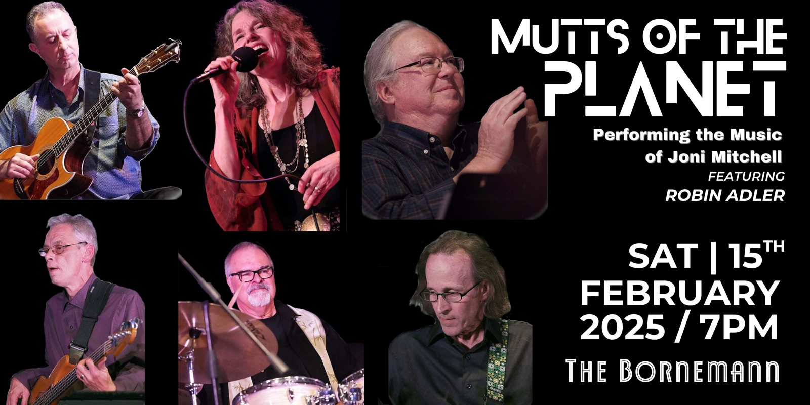 Banner image for Mutts of the Planet - Performing the Music of Joni Mitchell