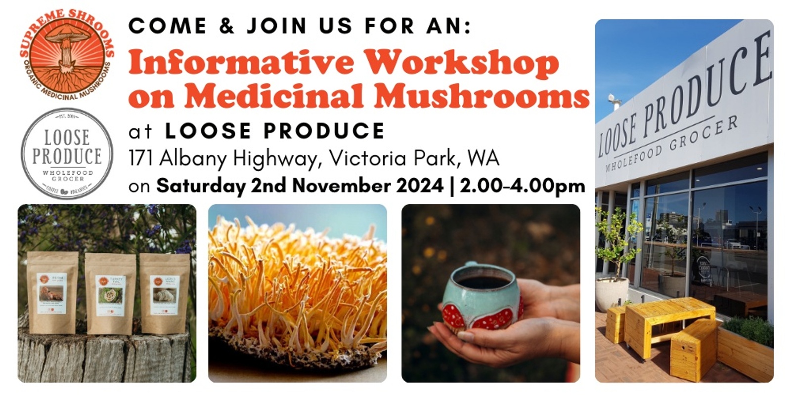 Banner image for Medicinal Mushrooms Workshop Vic Park