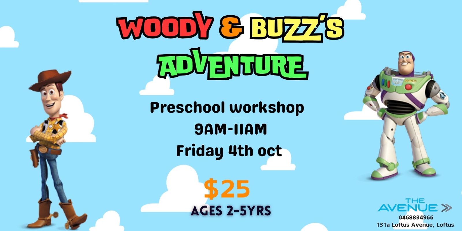 Banner image for Woody and Buzz's Adventure - Preschool Workshop