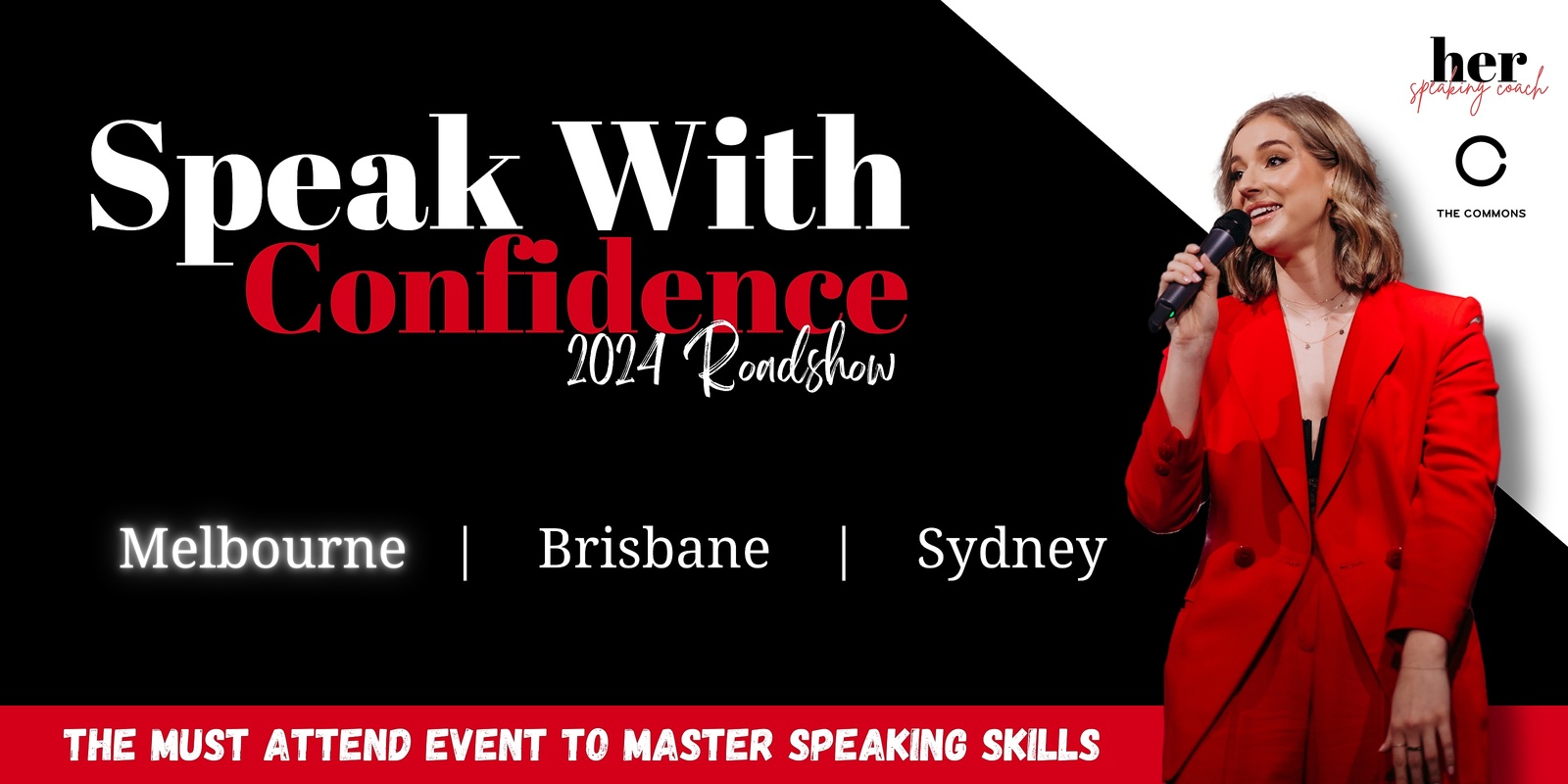 Banner image for Speak With Confidence Roadshow - Melbourne