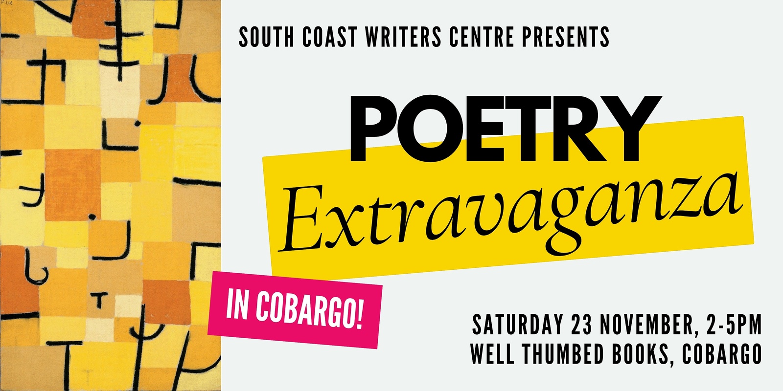 Banner image for Poetry Extravaganza in Cobargo