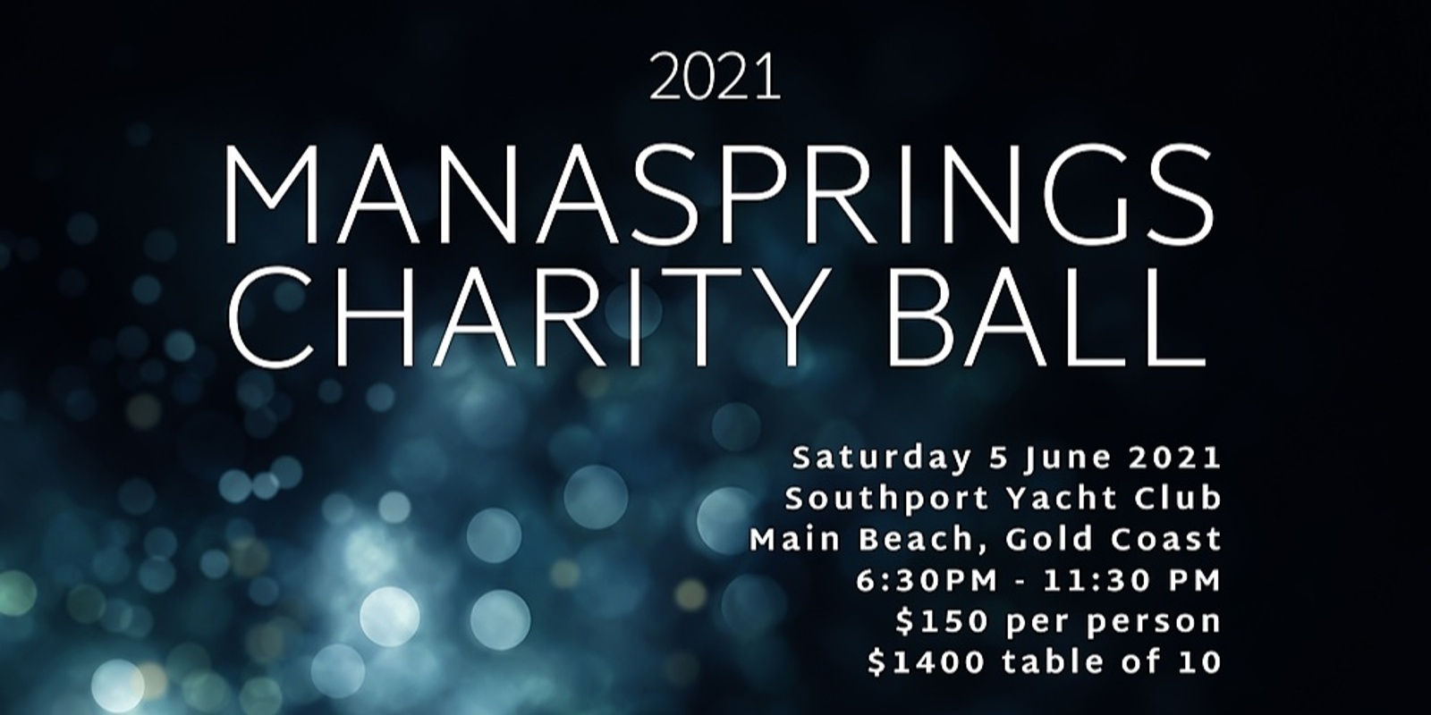 Banner image for 2021 Manasprings Charity Ball
