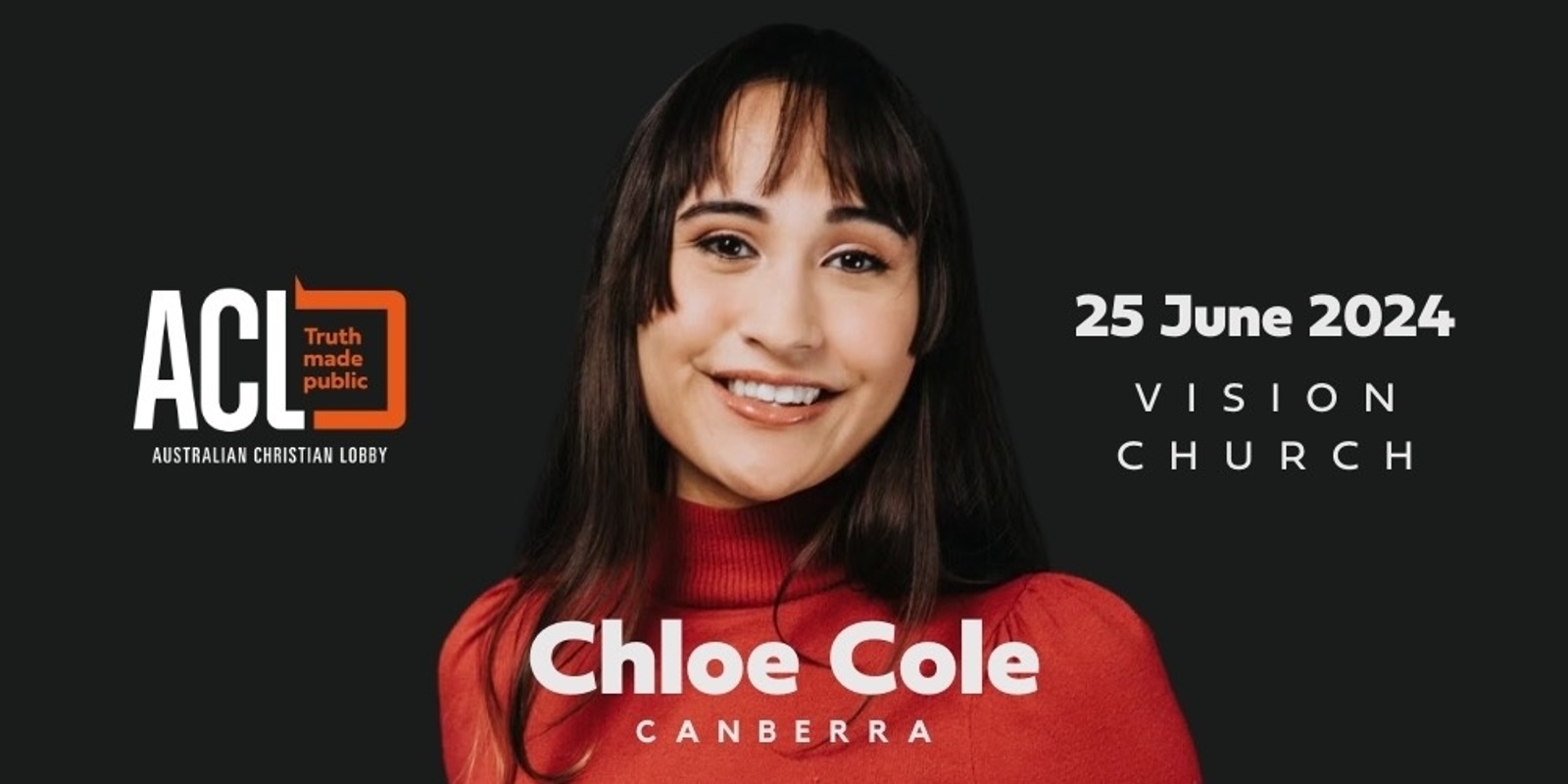 Banner image for Chloe Cole Canberra