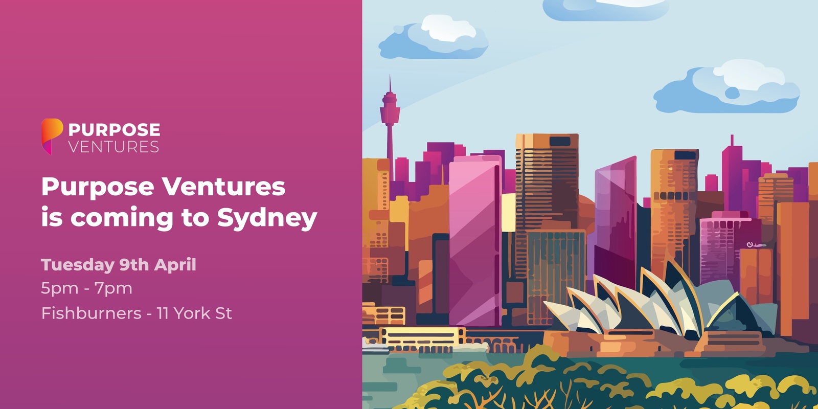 Banner image for Purpose Ventures is coming to Sydney