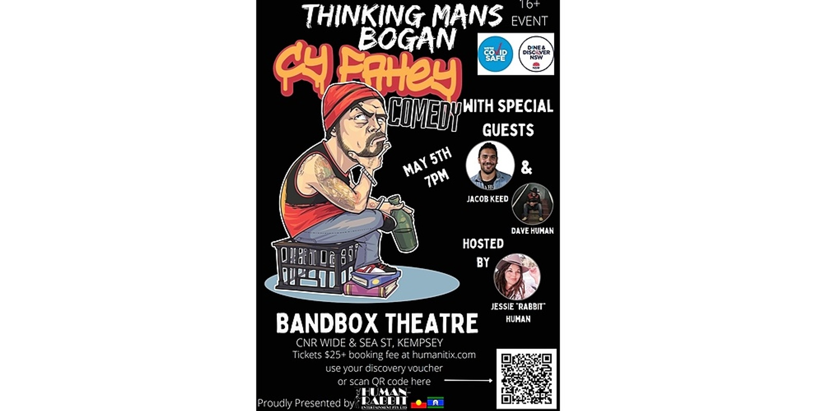 Banner image for Cy Fahey Thinking Mans Bogan-BANDBOX THEATRE, KEMPSEY