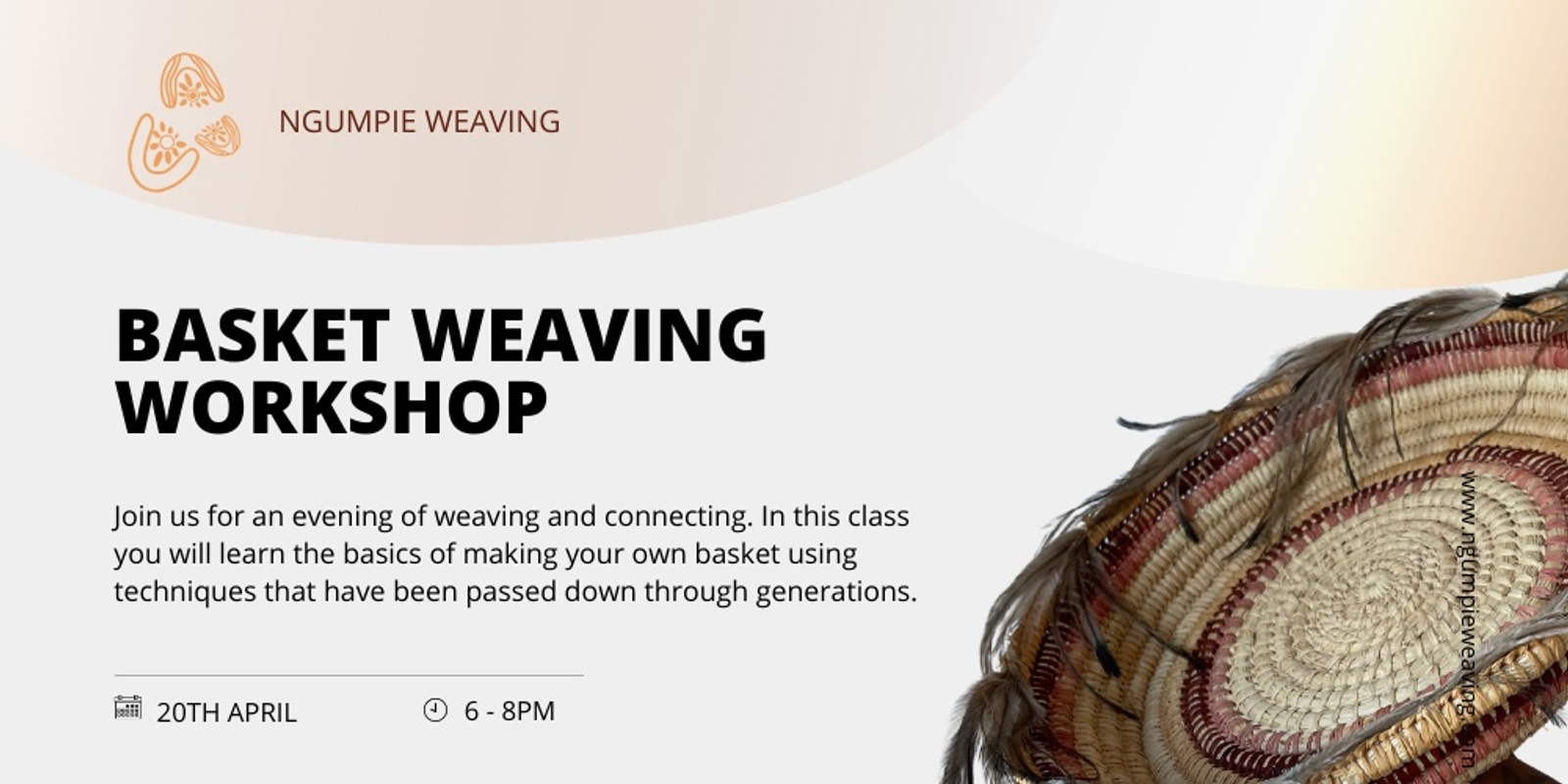 Banner image for Ngumpie Weaving Basket workshop