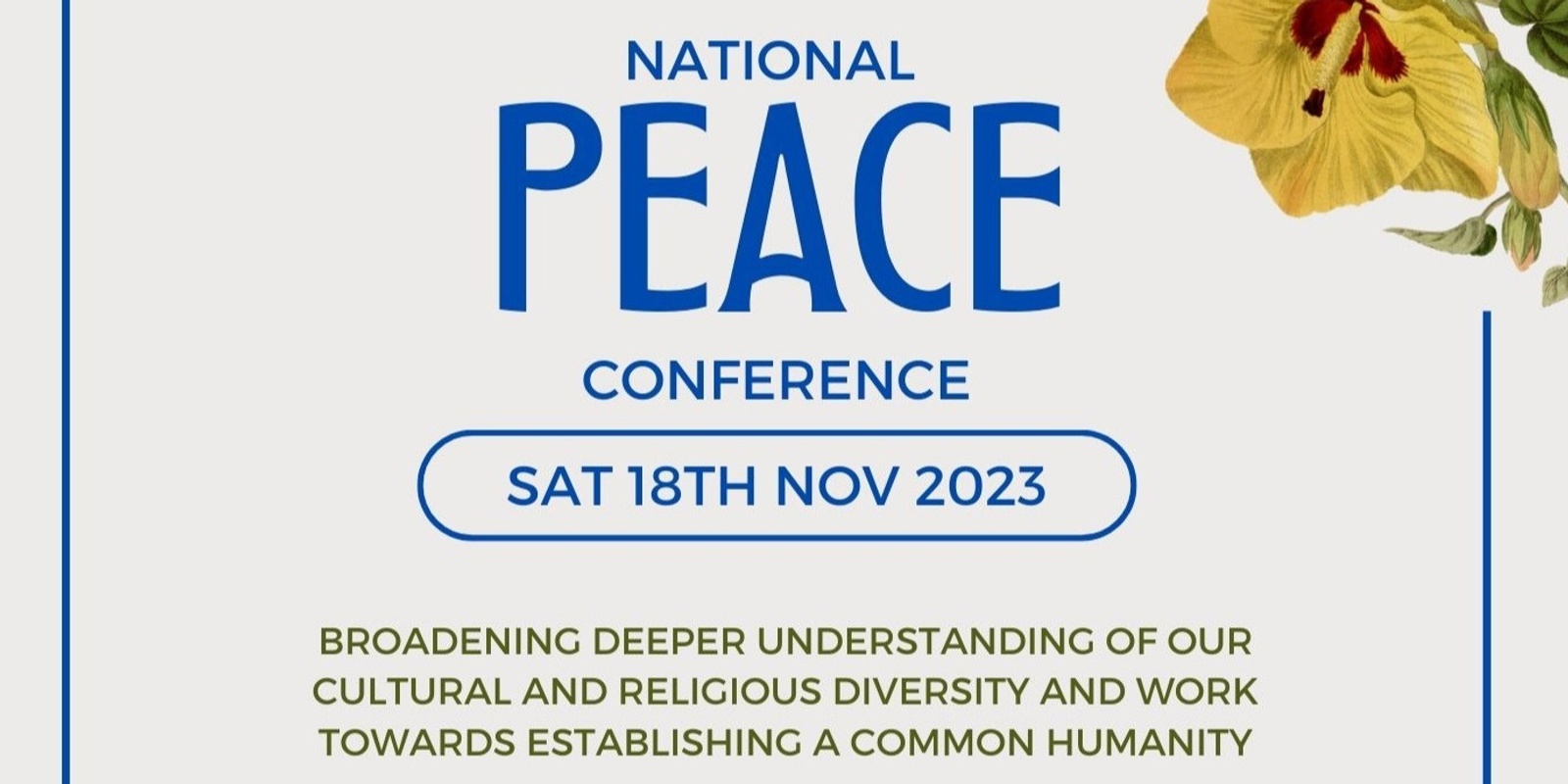 Banner image for National Peace Conference 2023: All Generations Supporting Peace and Harmony