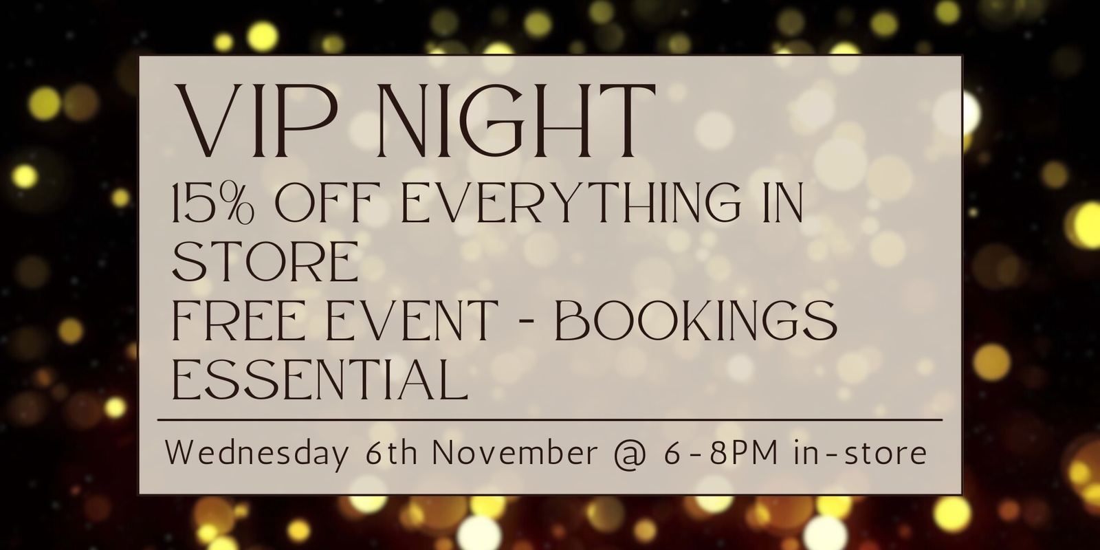 Banner image for VIP Night Hornsby