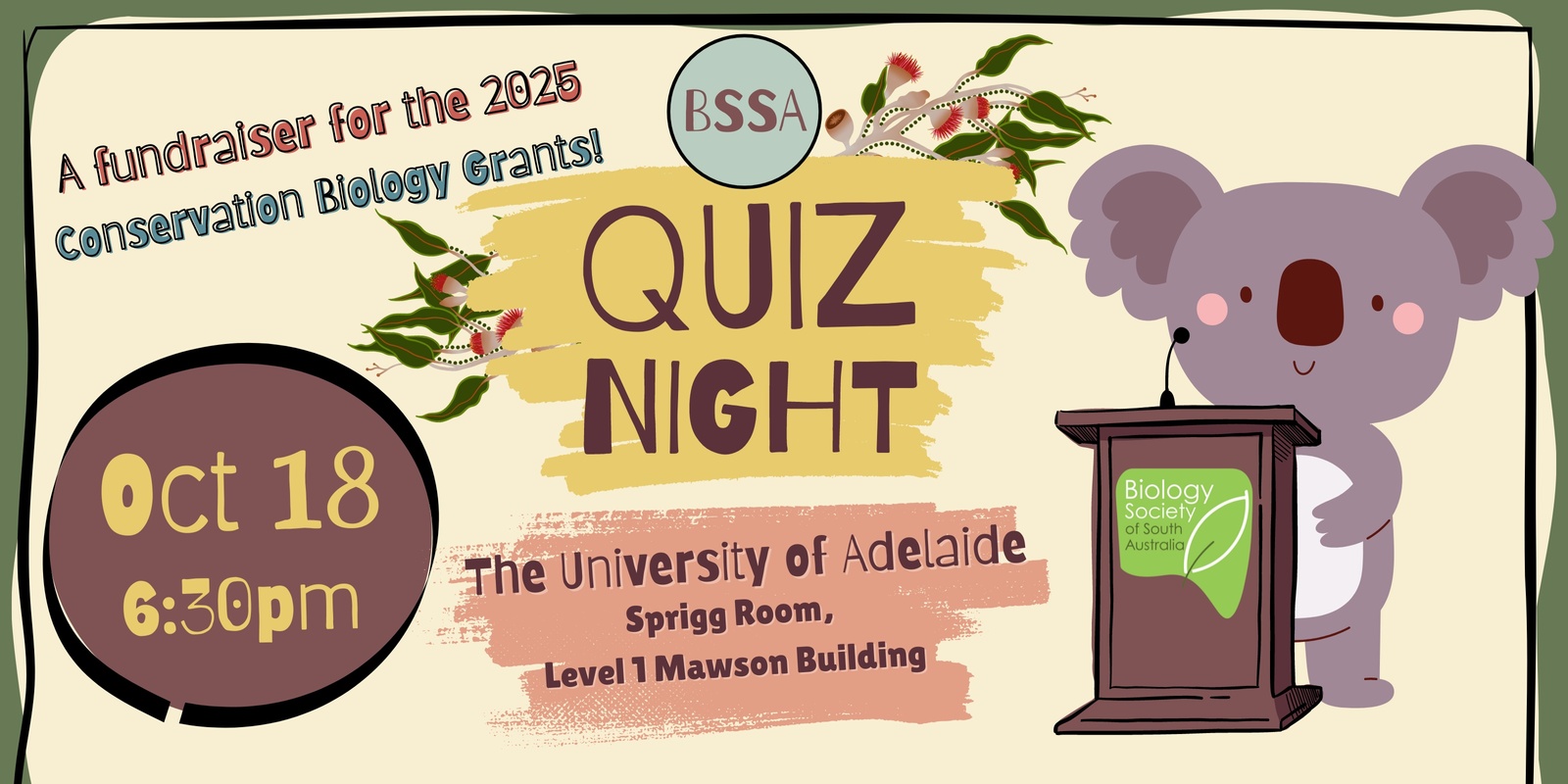 Banner image for BSSA 2024 Annual Fundraising Quiz Night