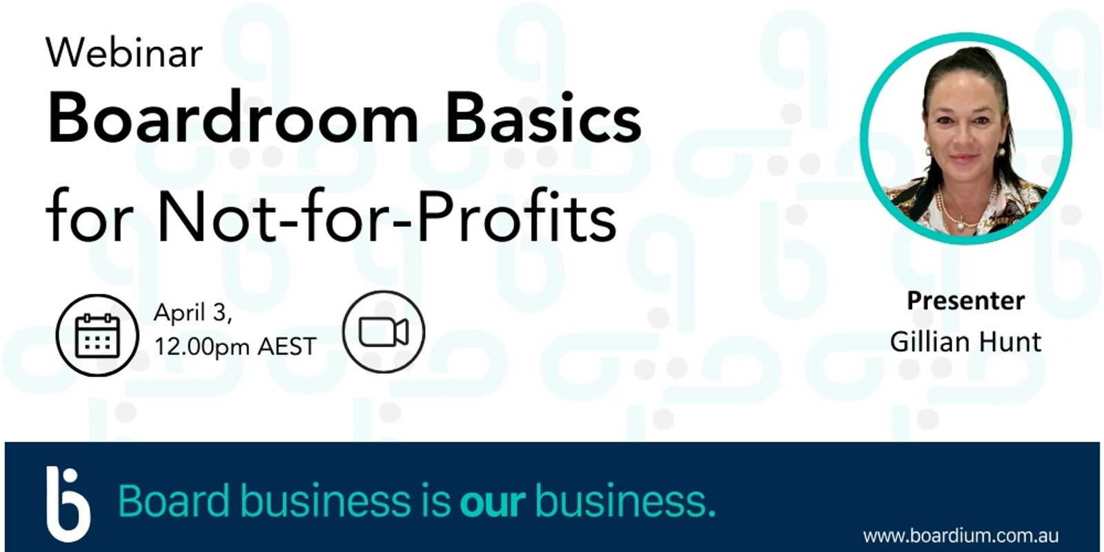 Banner image for Boardroom Basics for Not-for-Profits