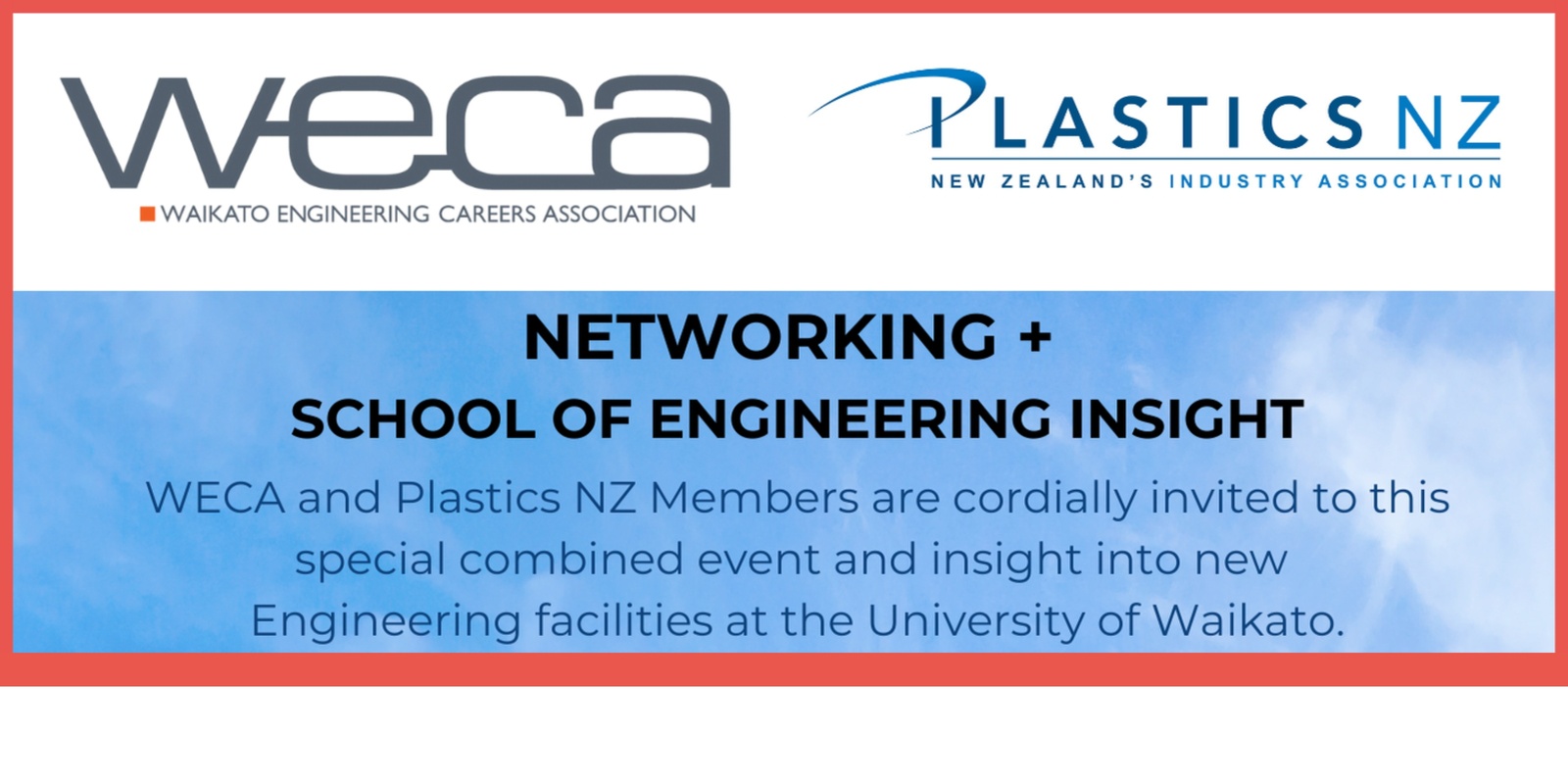 Banner image for Special WECA & Plastics NZ Networking Event