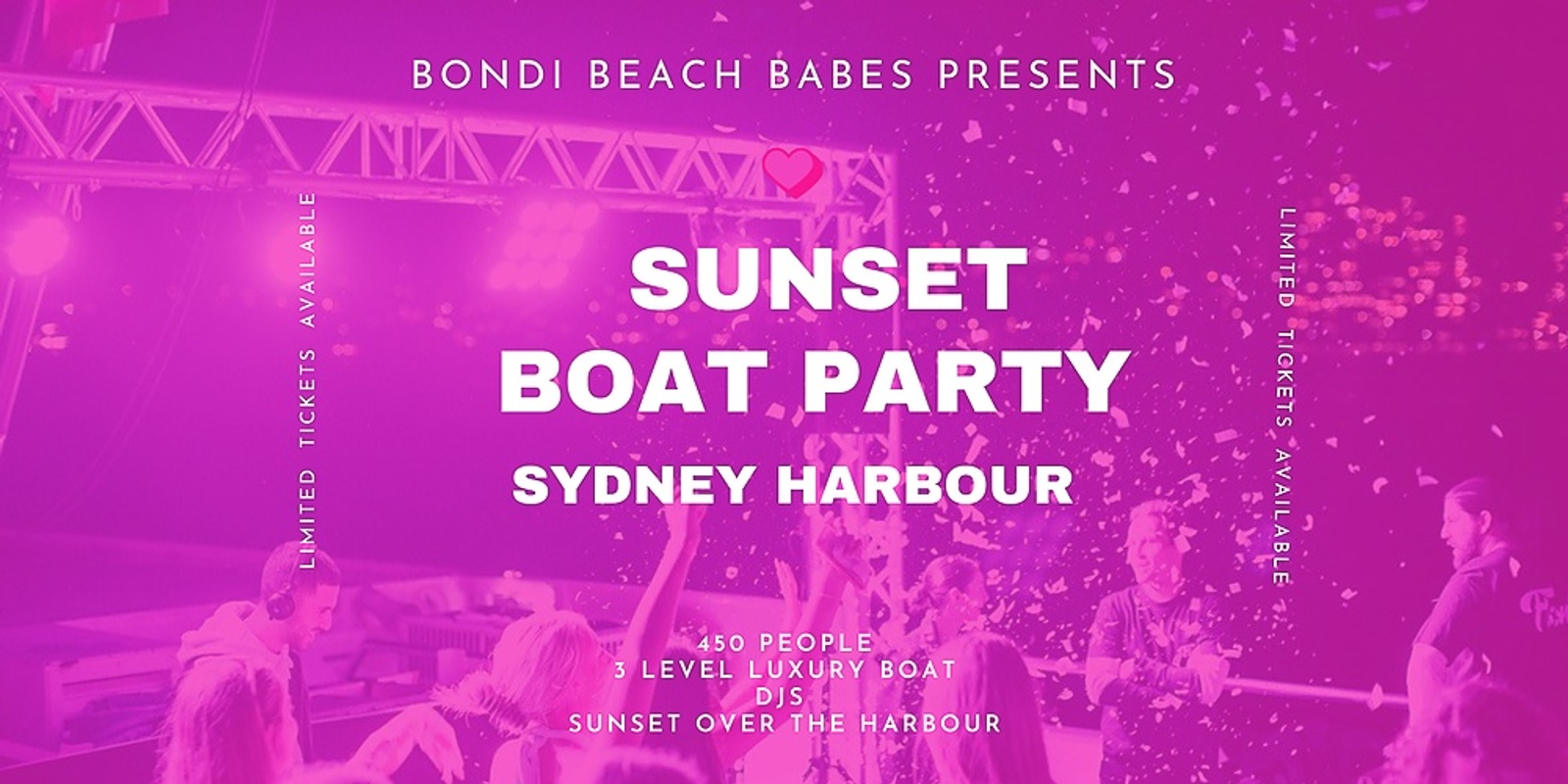 Banner image for  Bondi Beach Babes Sunset Boat Party 