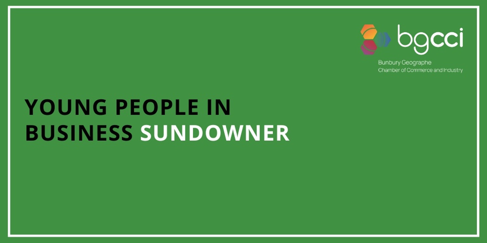 Banner image for Young People in Business Sundowner - October