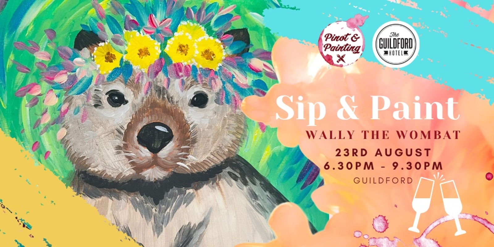 Banner image for Wally the Wombat - Sip & Paint @ The Guildford Hotel