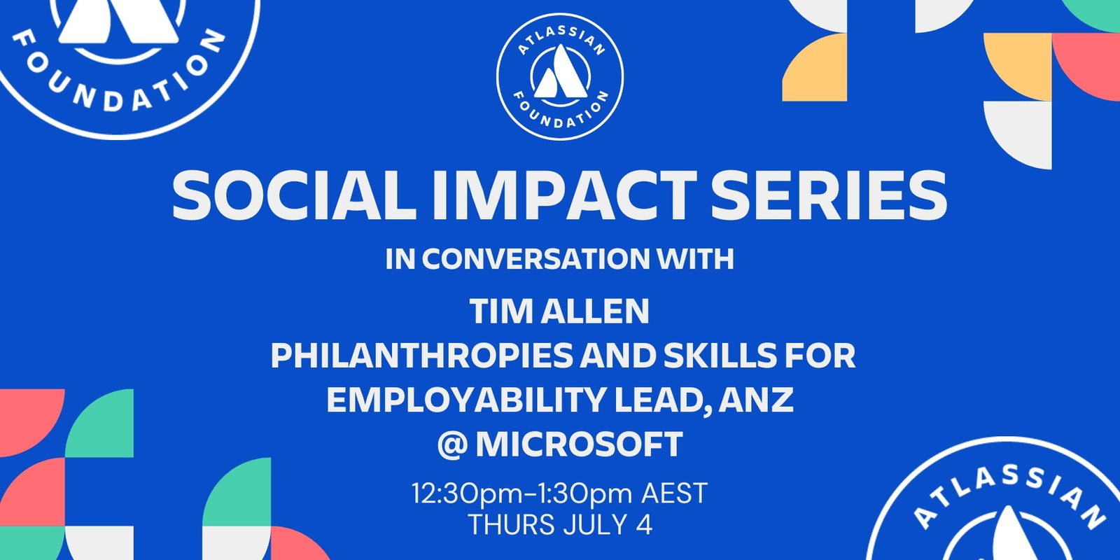 Banner image for Social Impact Series: In Conversation with Tim Allen, Microsoft Philanthropies